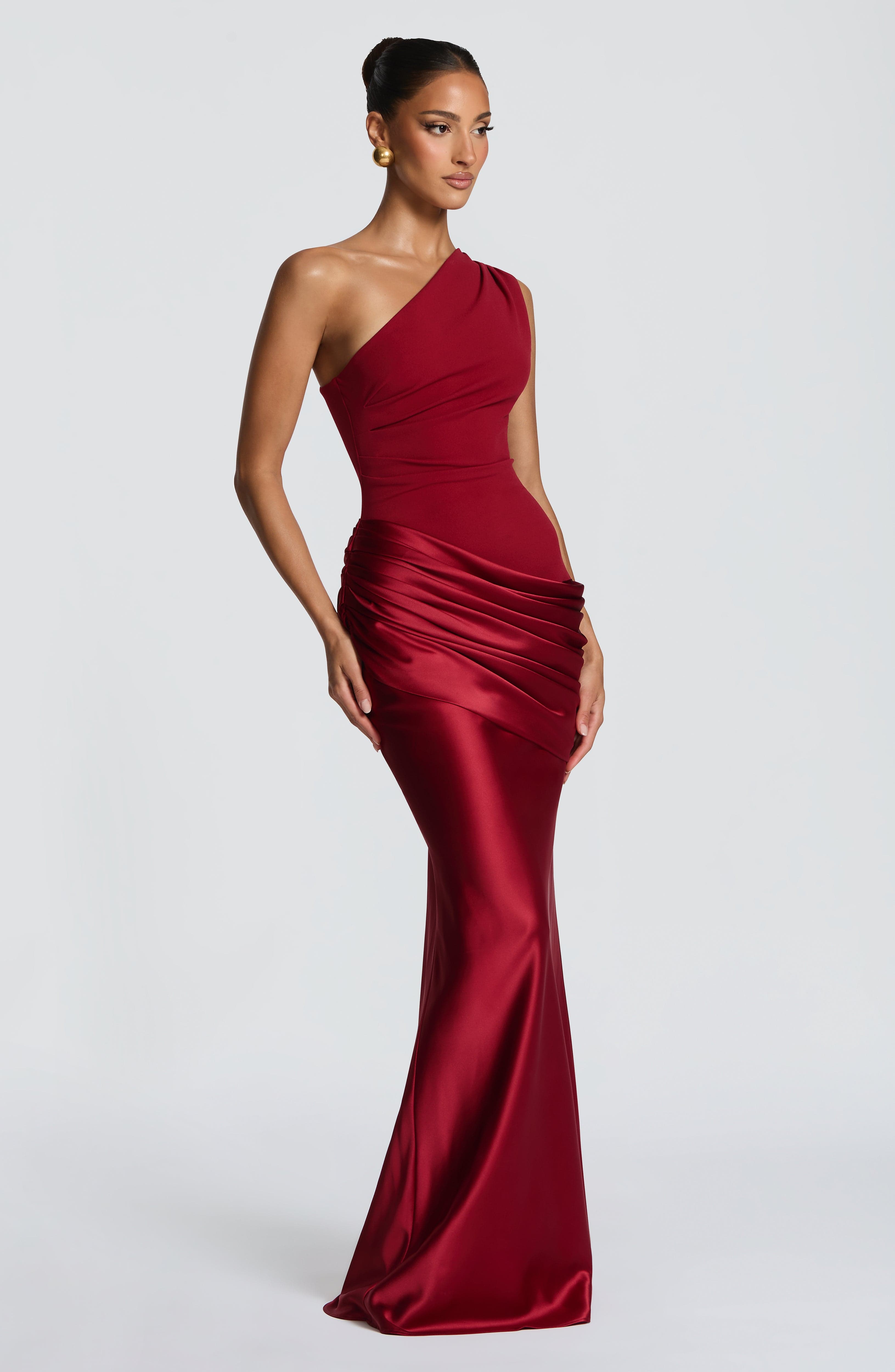 Violette Asymmetric Maxi Dress