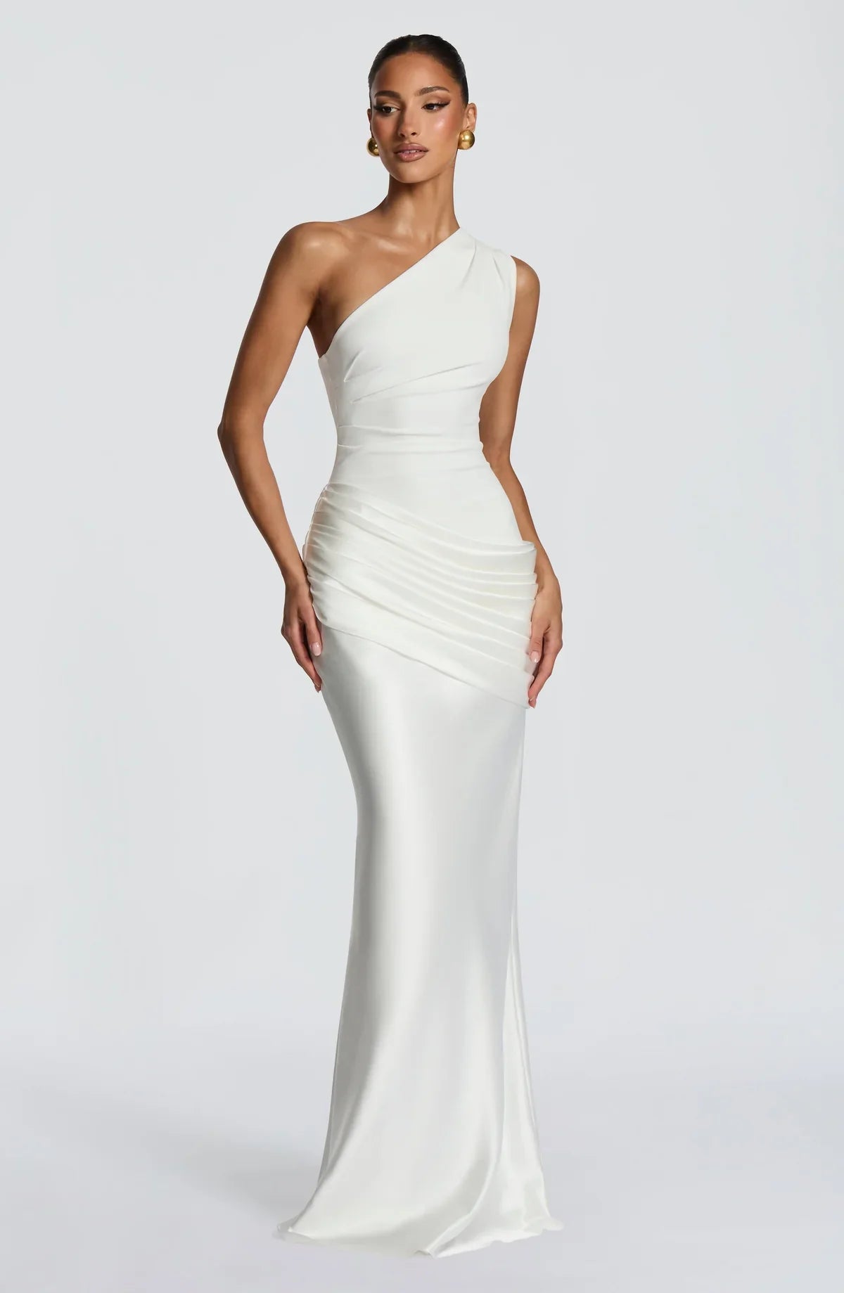 Violette Asymmetric Maxi Dress