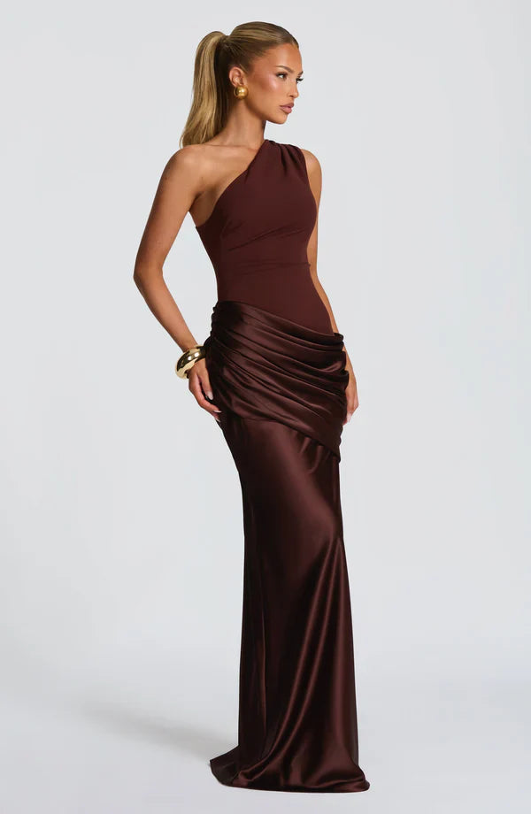 Violette Asymmetric Maxi Dress