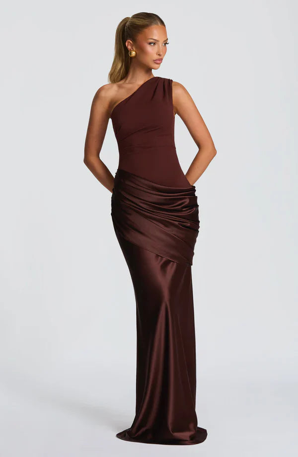 Violette Asymmetric Maxi Dress