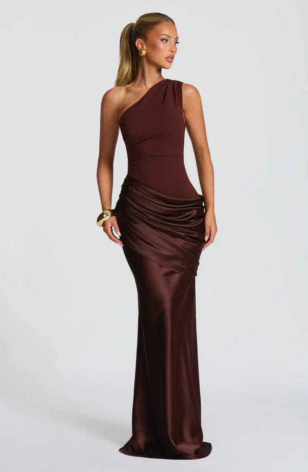 Violette Asymmetric Maxi Dress