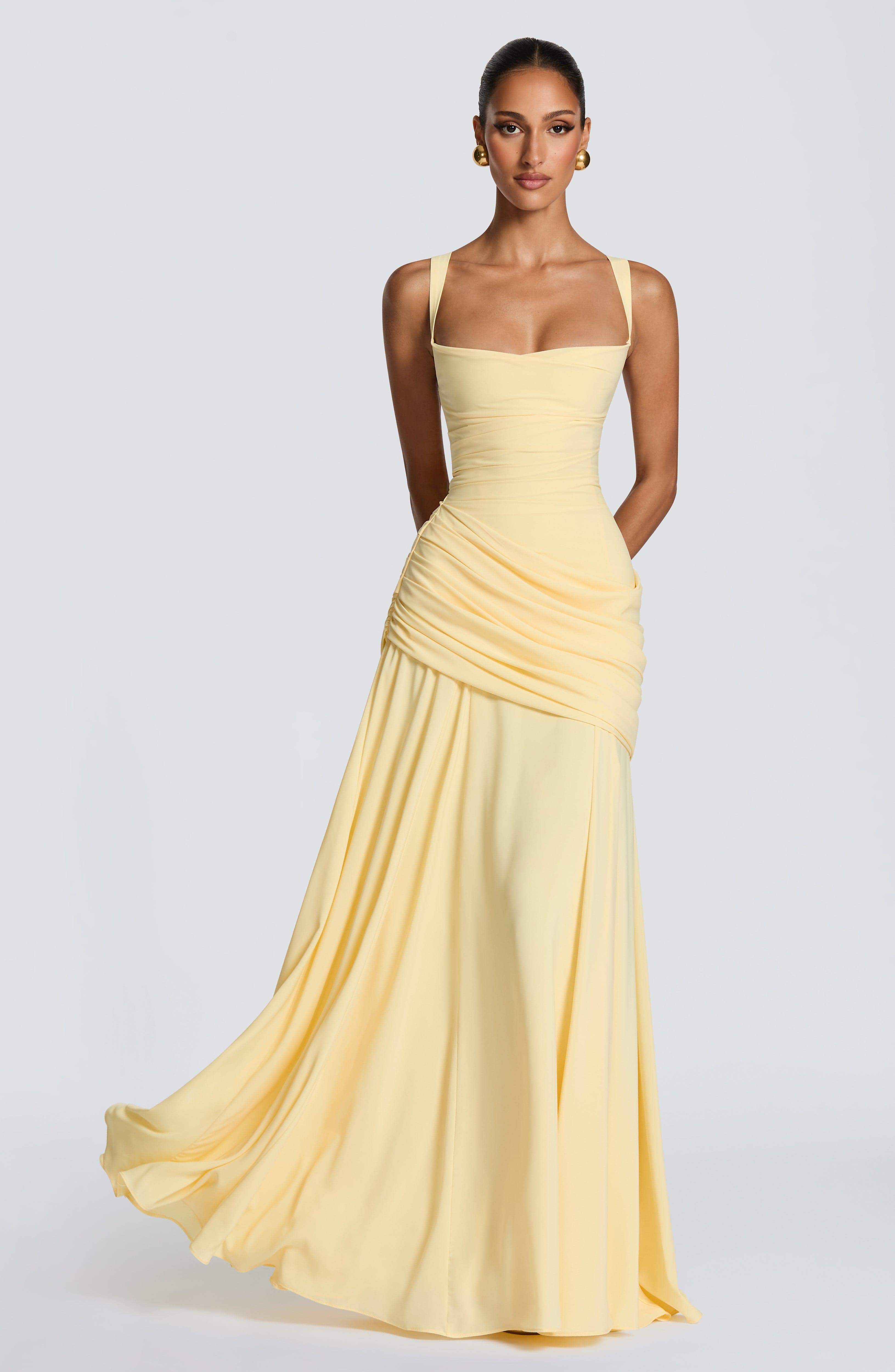 Adeline Chiffon Maxi Dress