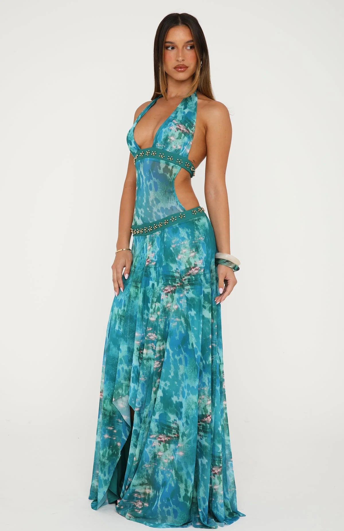 Sorevia Halter Maxi Dress