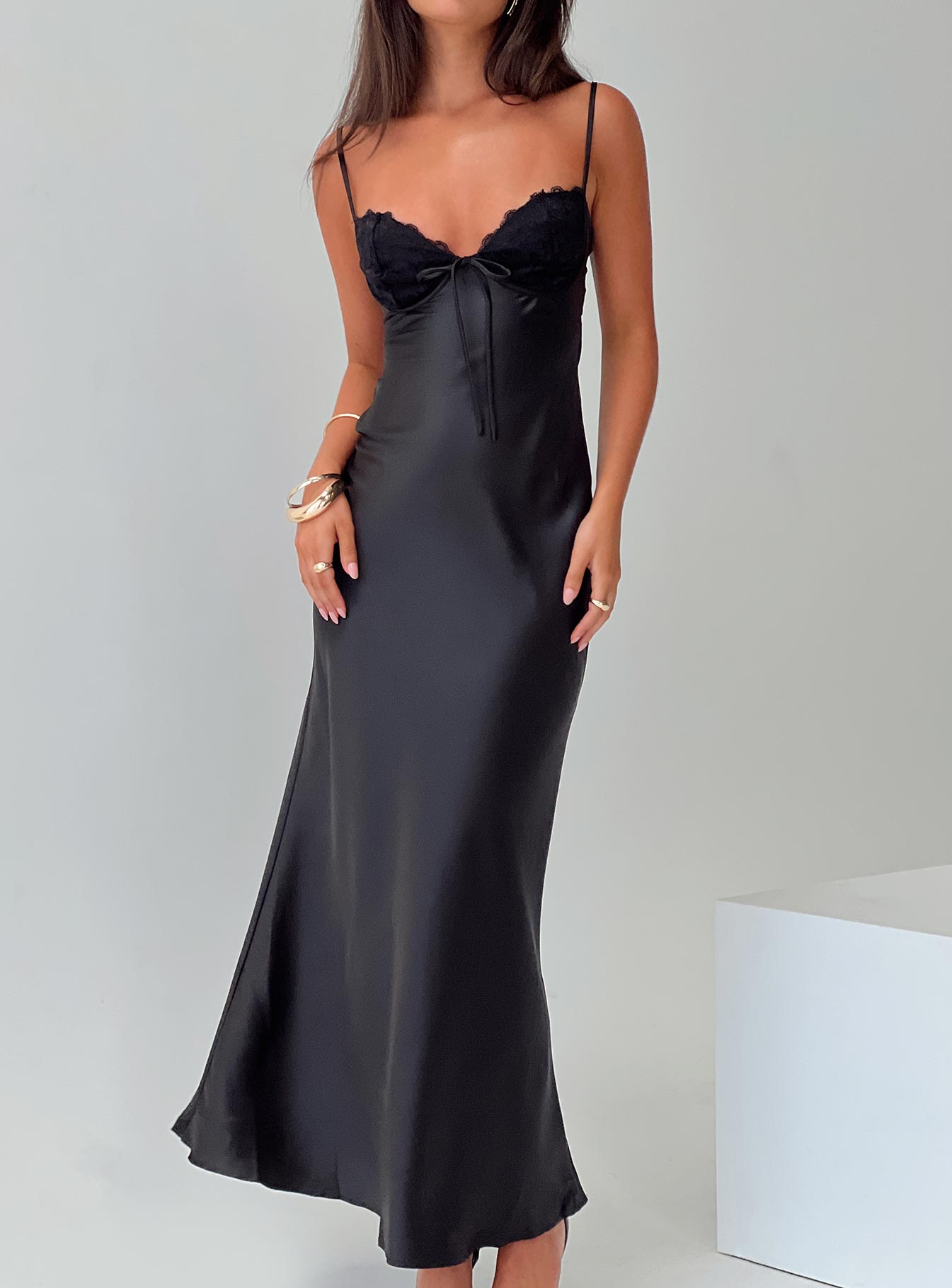 Fiora Satin Maxi Dress