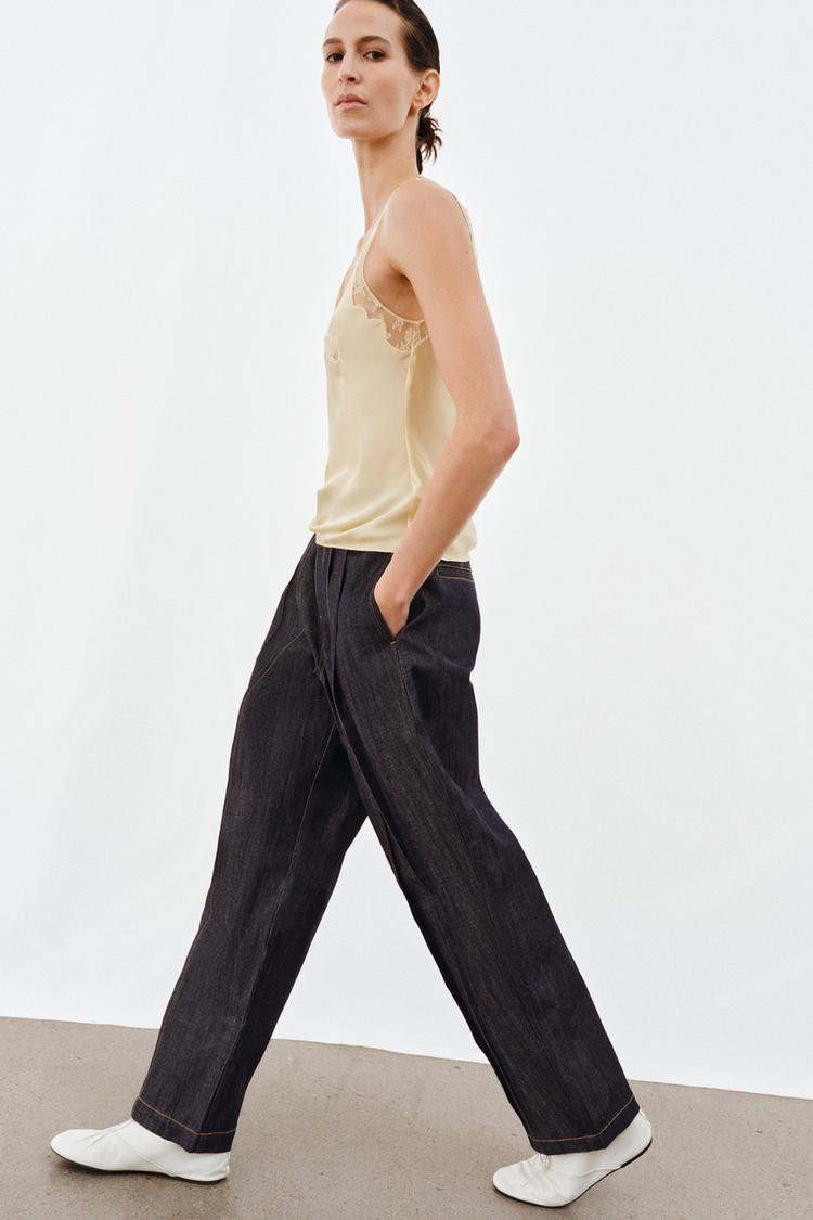 Flora Satin Lace Top