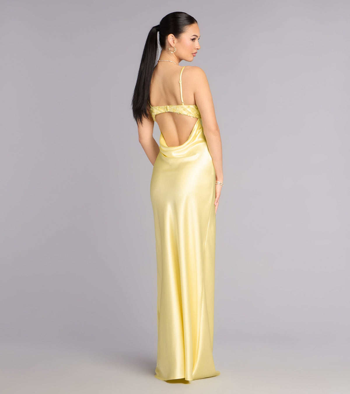 Elysia Satin Maxi Dress