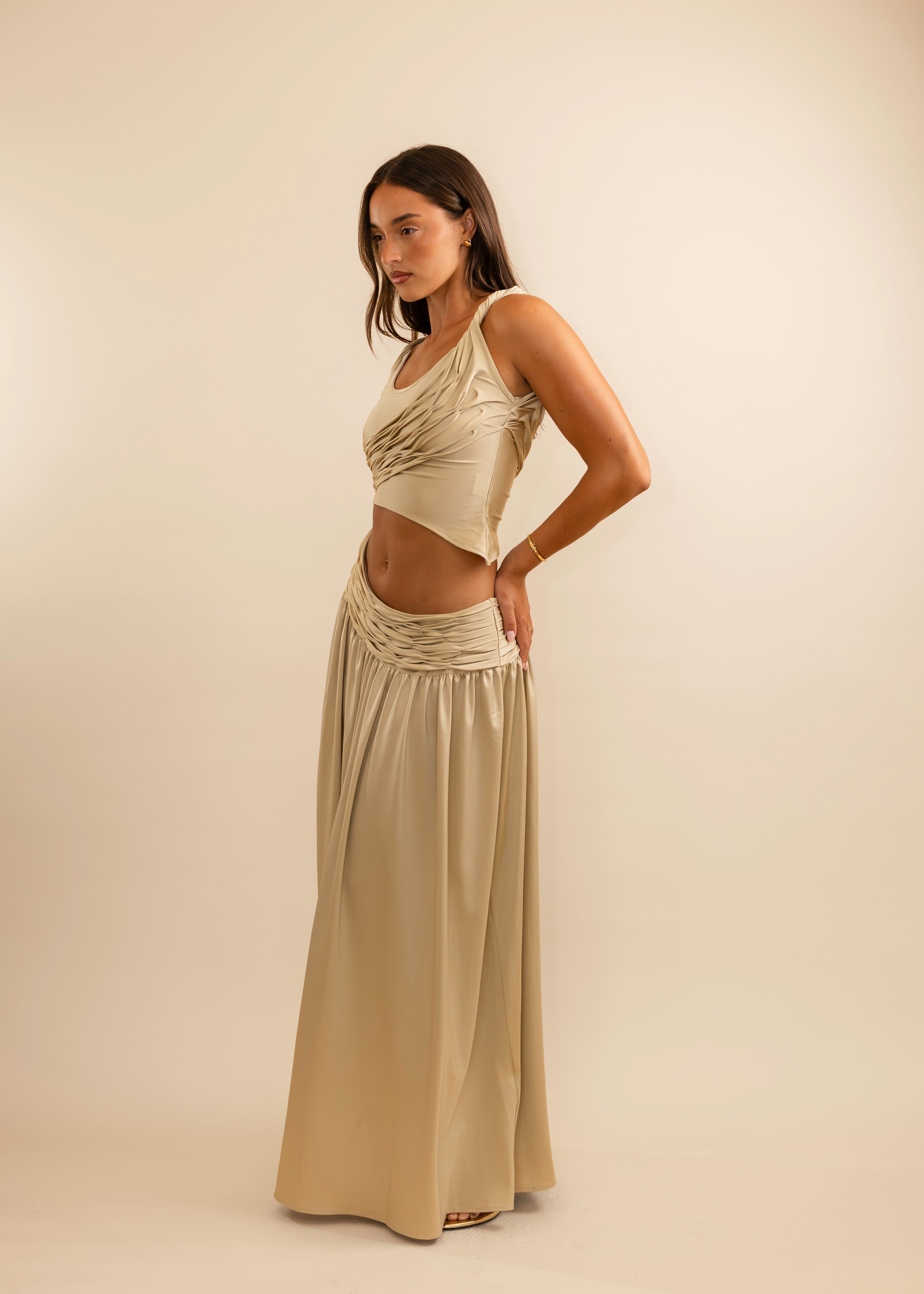 Calypso Ruched Maxi Set