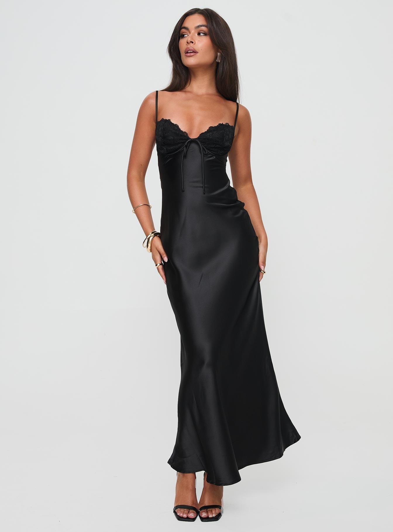 Fiora Satin Maxi Dress