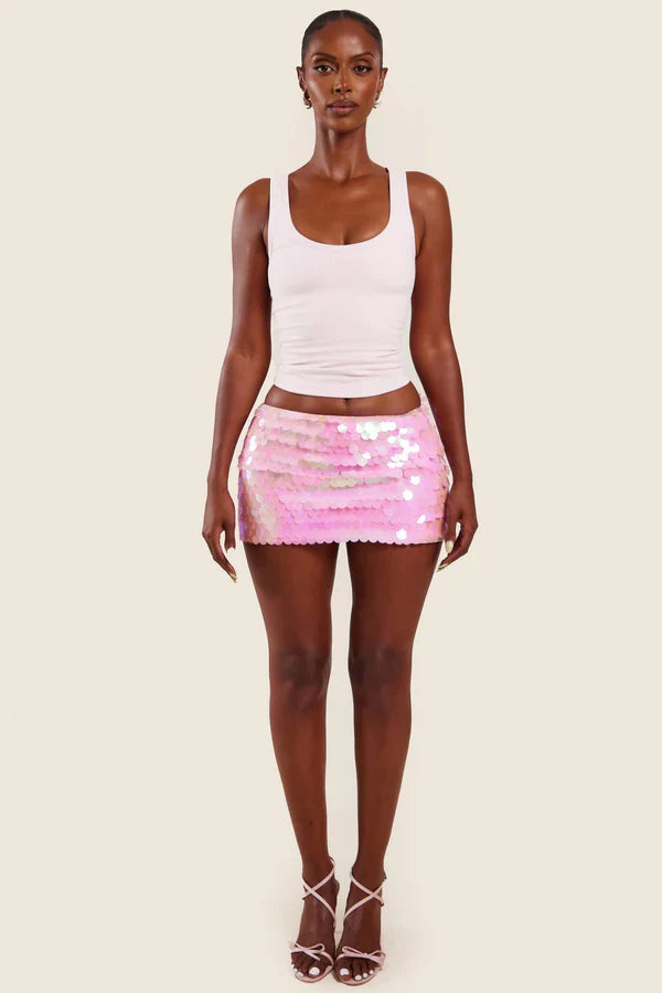 Sequin Mini Skirt