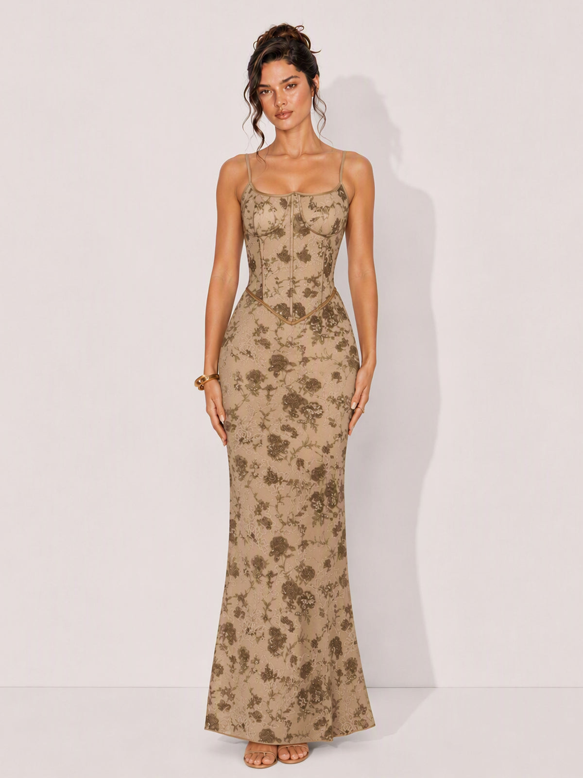Florence Jacquard Maxi Dress