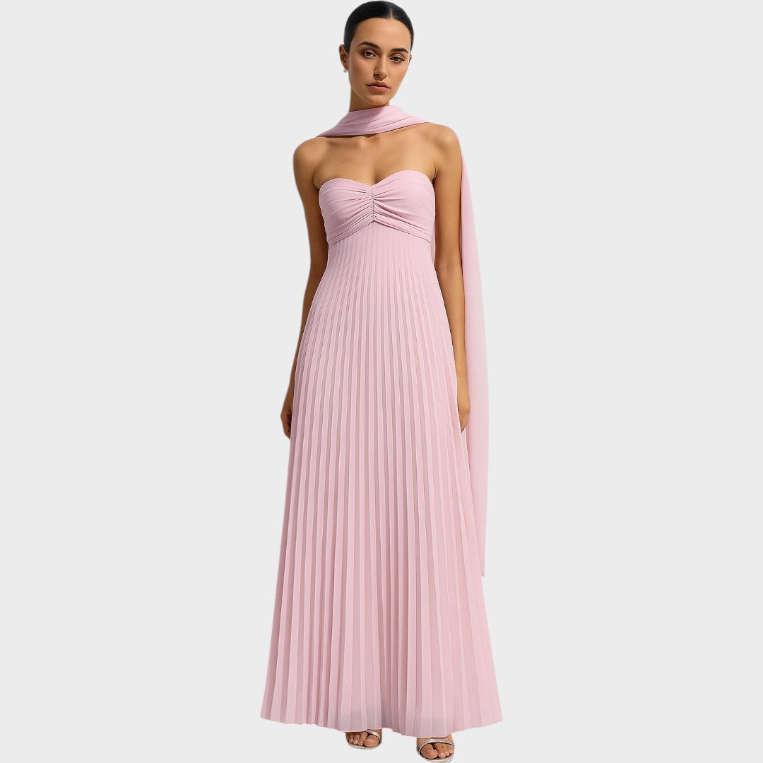 Avenya Pleated Maxi Dress