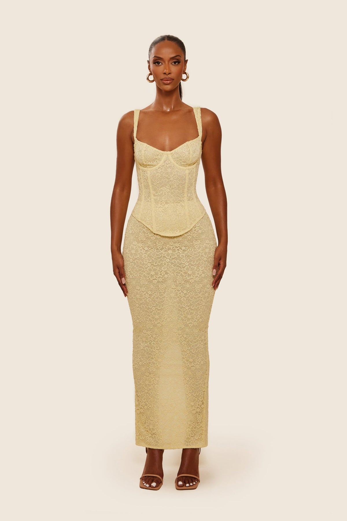 Mirelle Lace Maxi Set