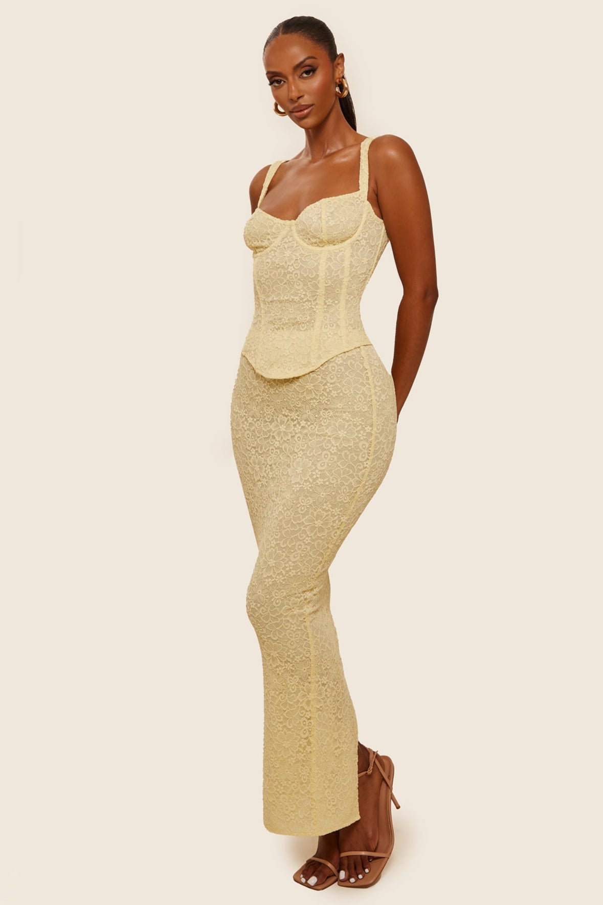 Mirelle Lace Maxi Set