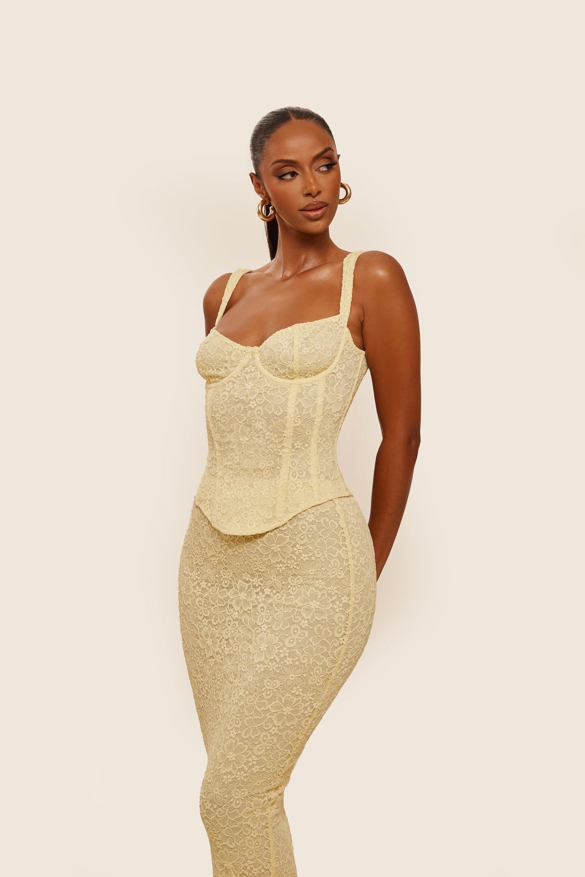 Mirelle Lace Maxi Set