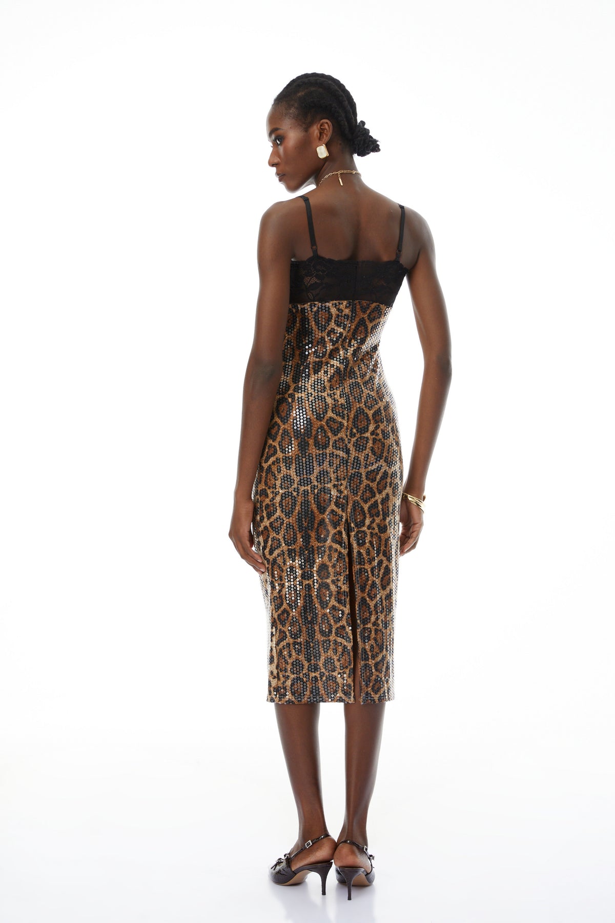 Pamela Leopard Midi Dress