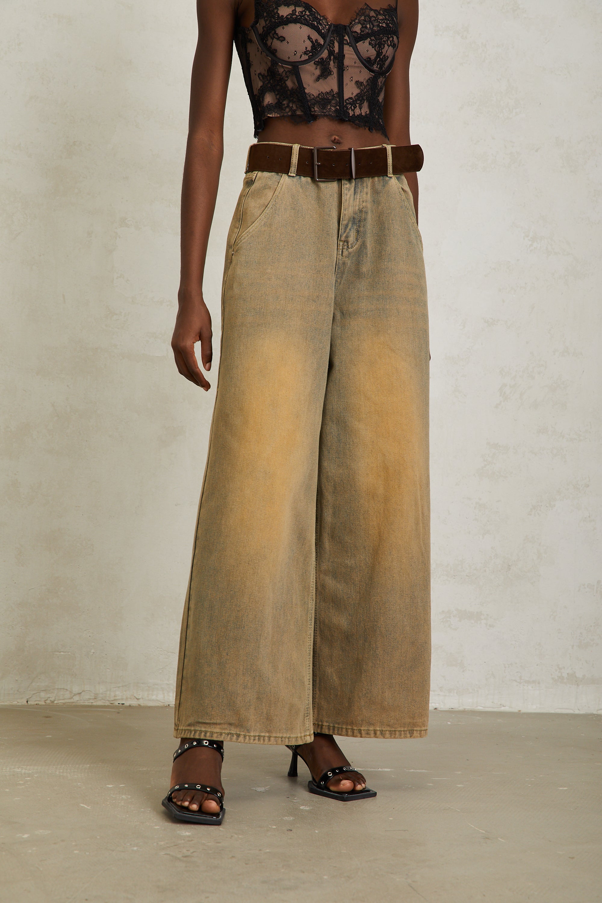 Loanne Wide-Leg Denim