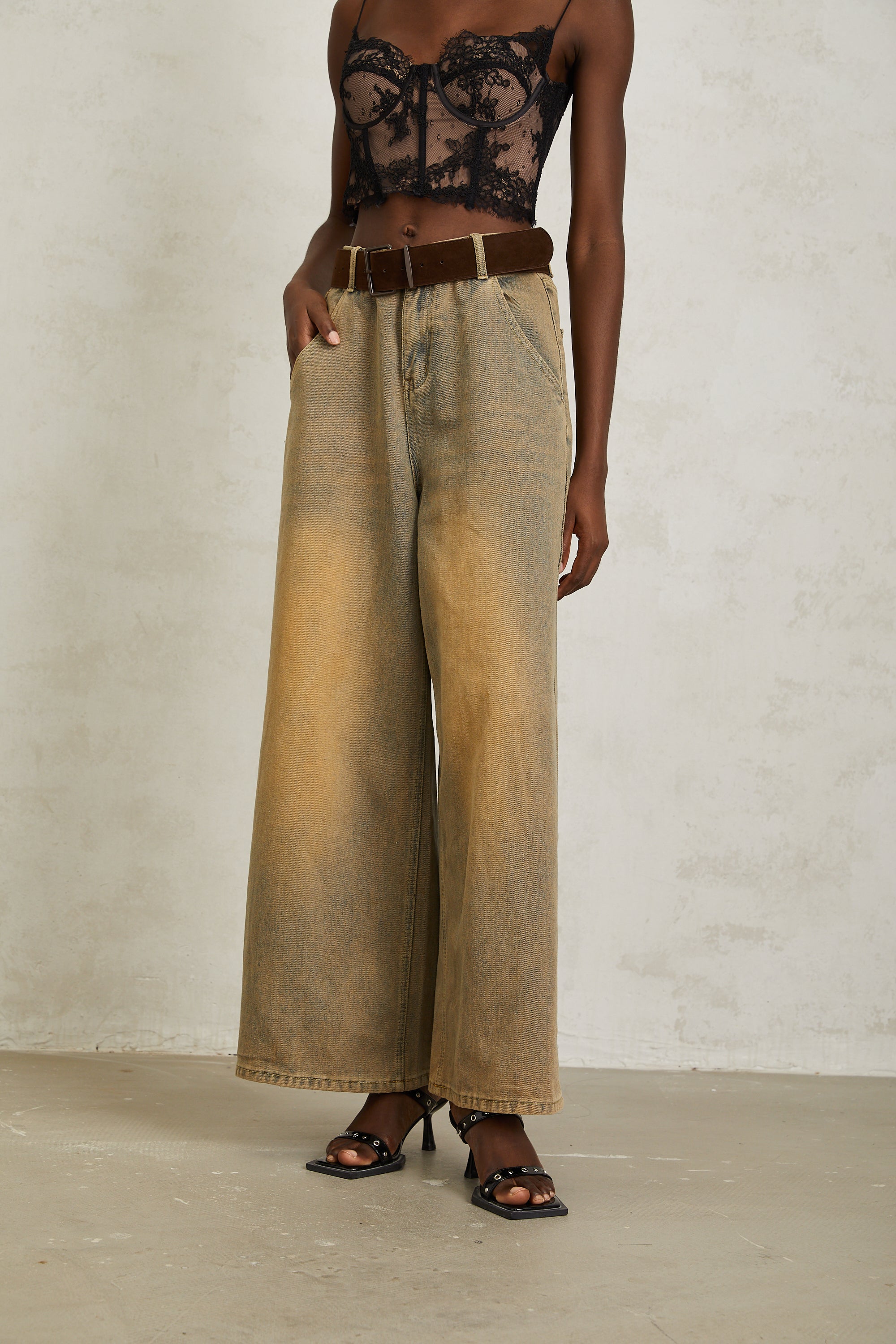 Loanne Wide-Leg Denim
