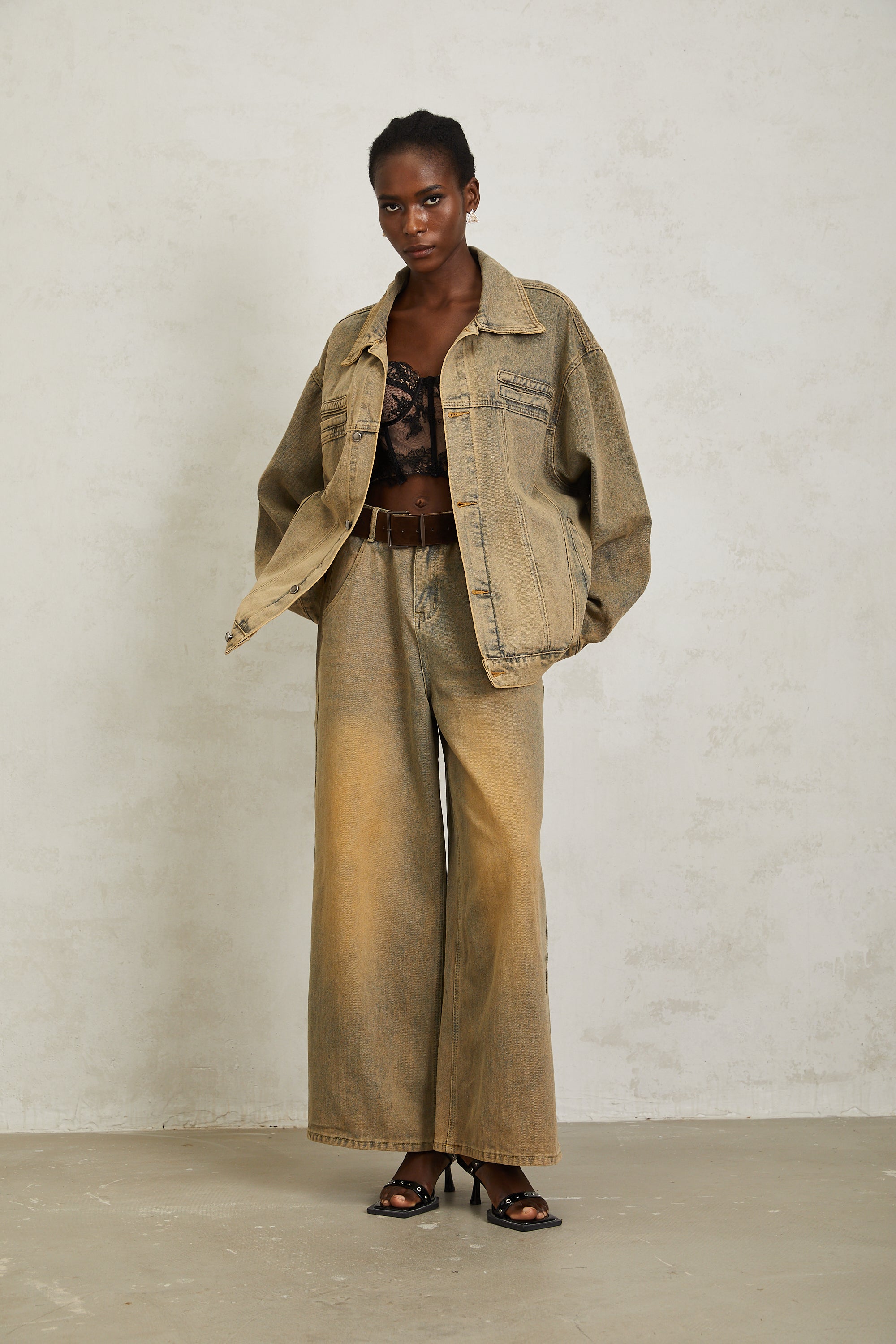 Loanne Wide-Leg Denim