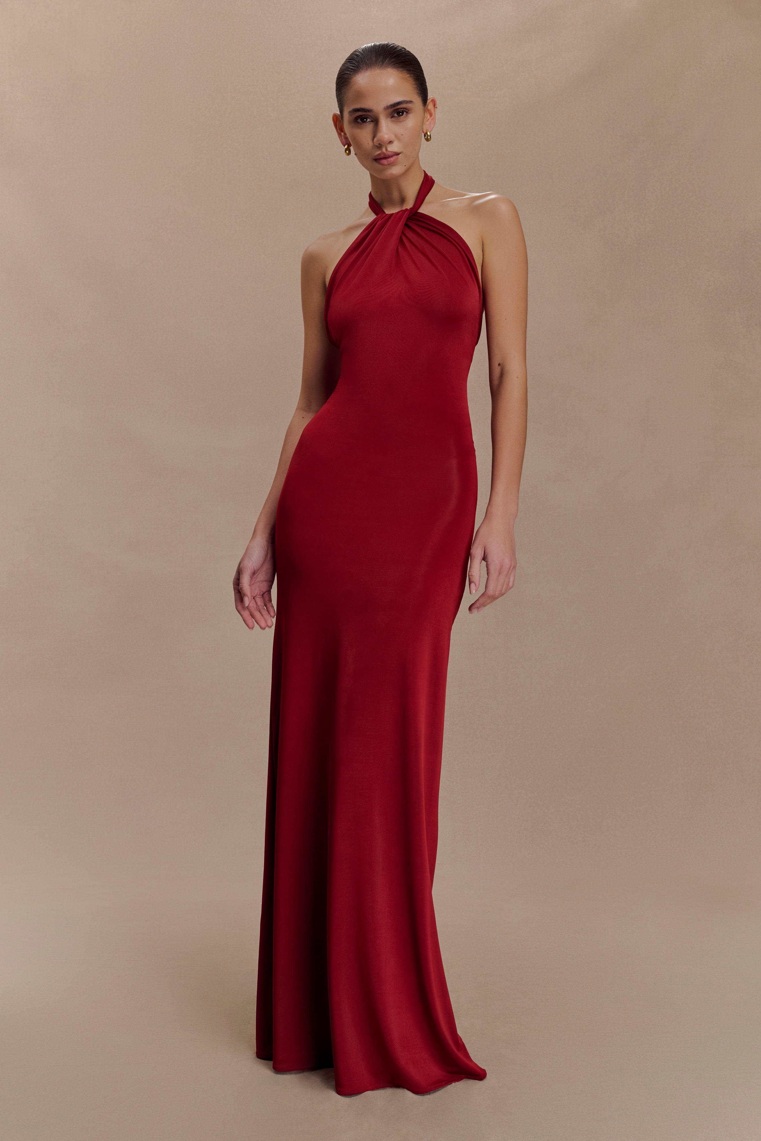 Vaelora Halter Maxi Dress