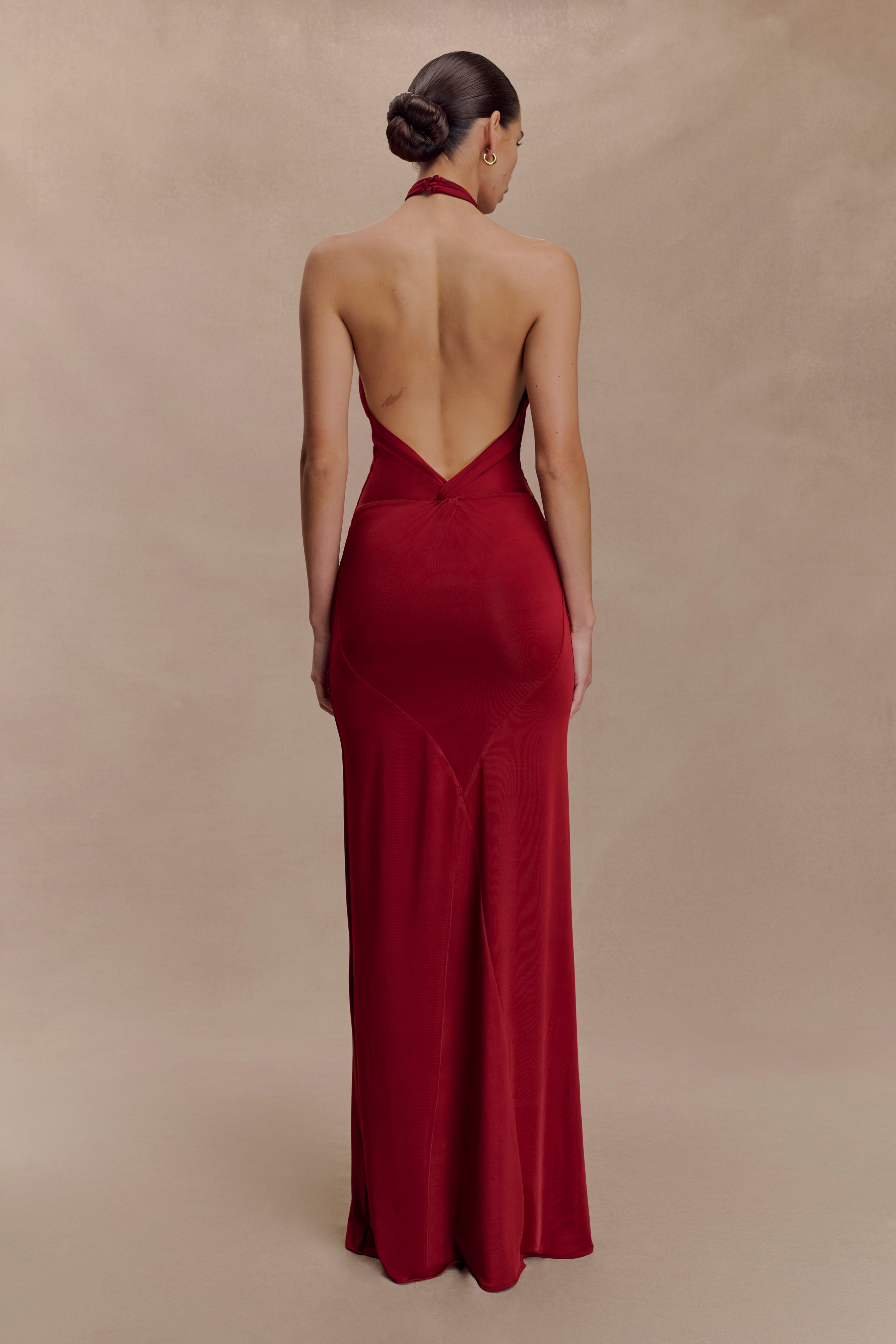 Vaelora Halter Maxi Dress