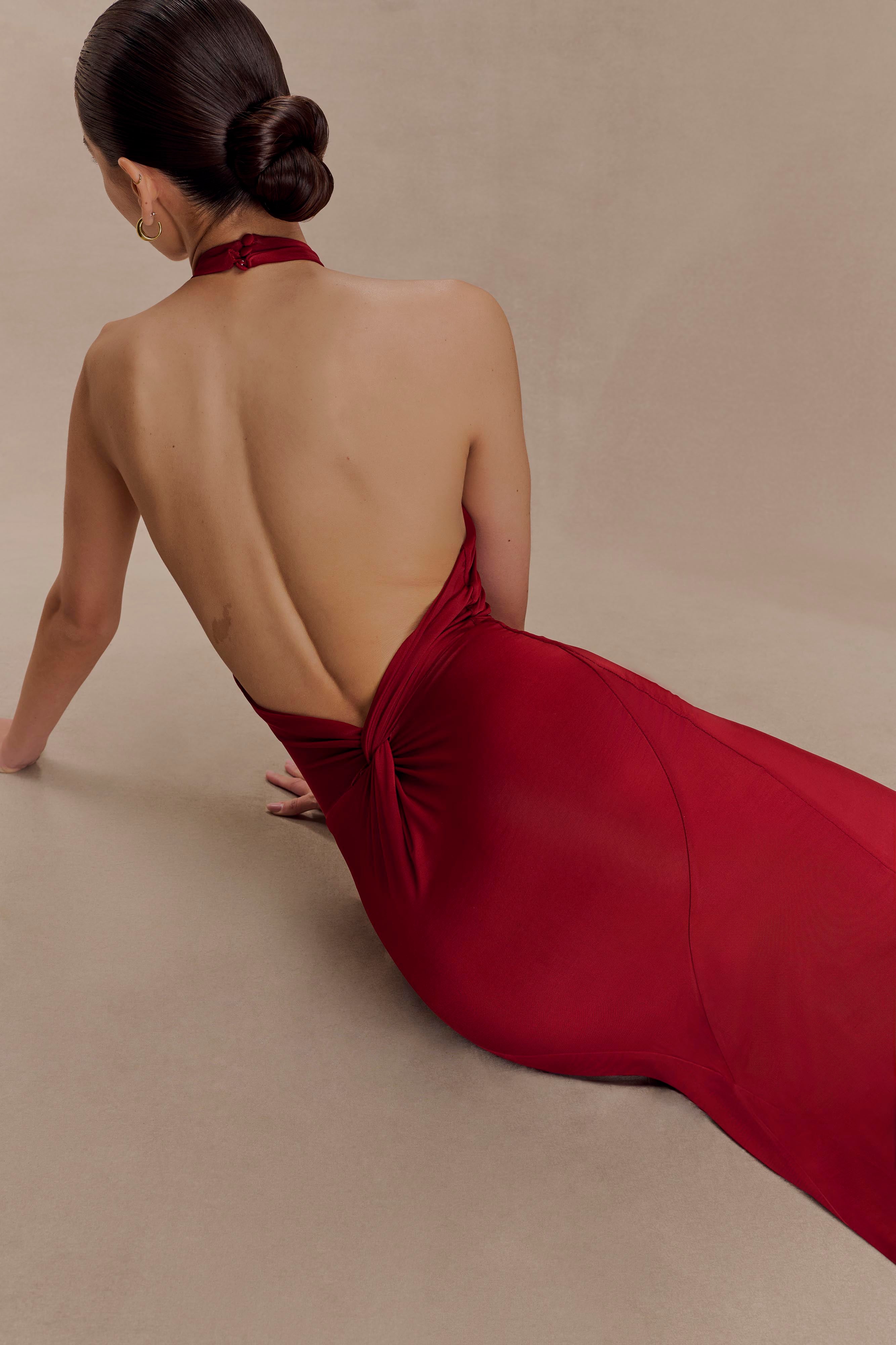 Vaelora Halter Maxi Dress