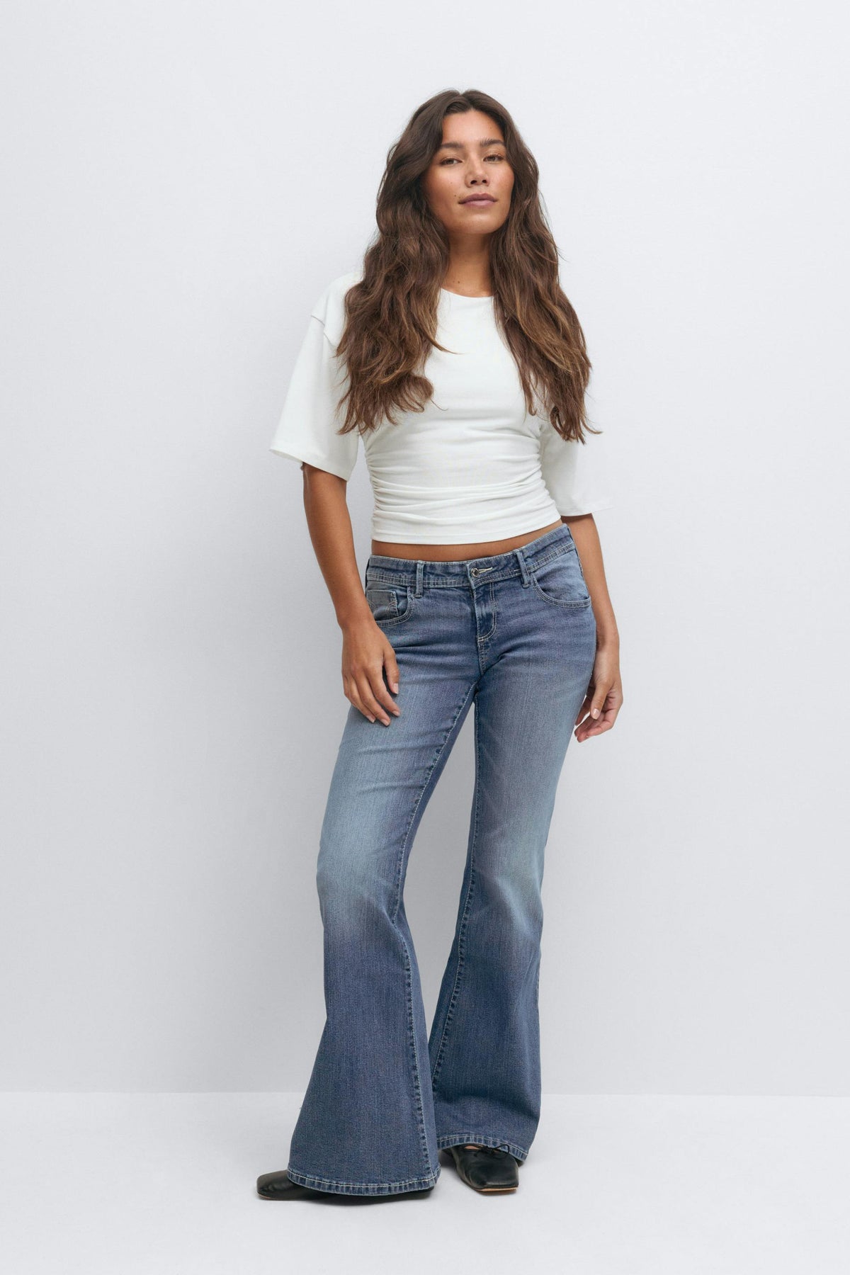 Liora Low Rise Flare Denim