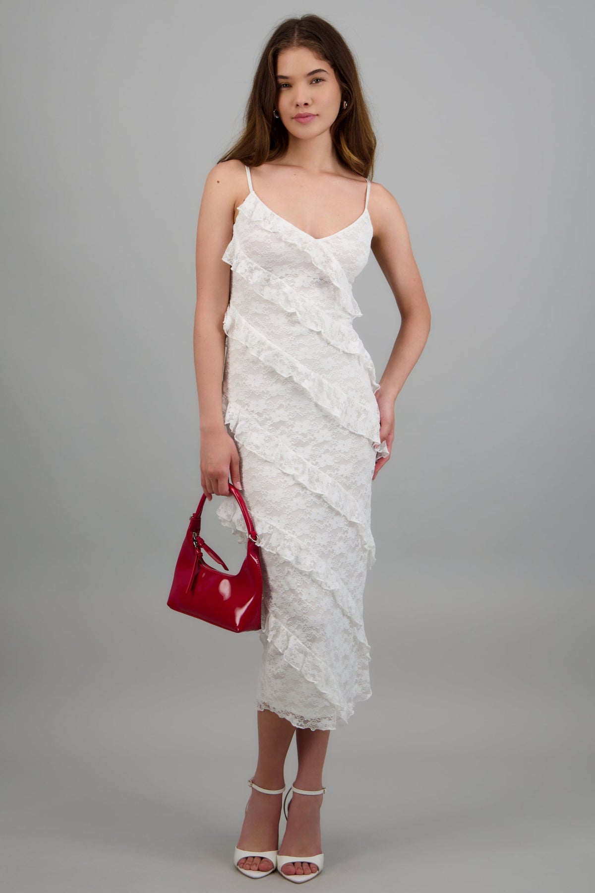 Orelisse Lace Midi Dress