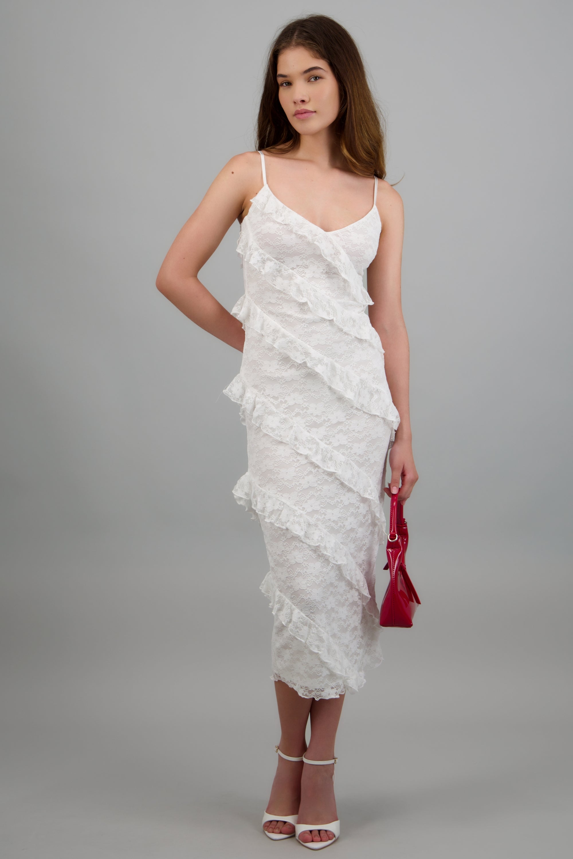 Orelisse Lace Midi Dress