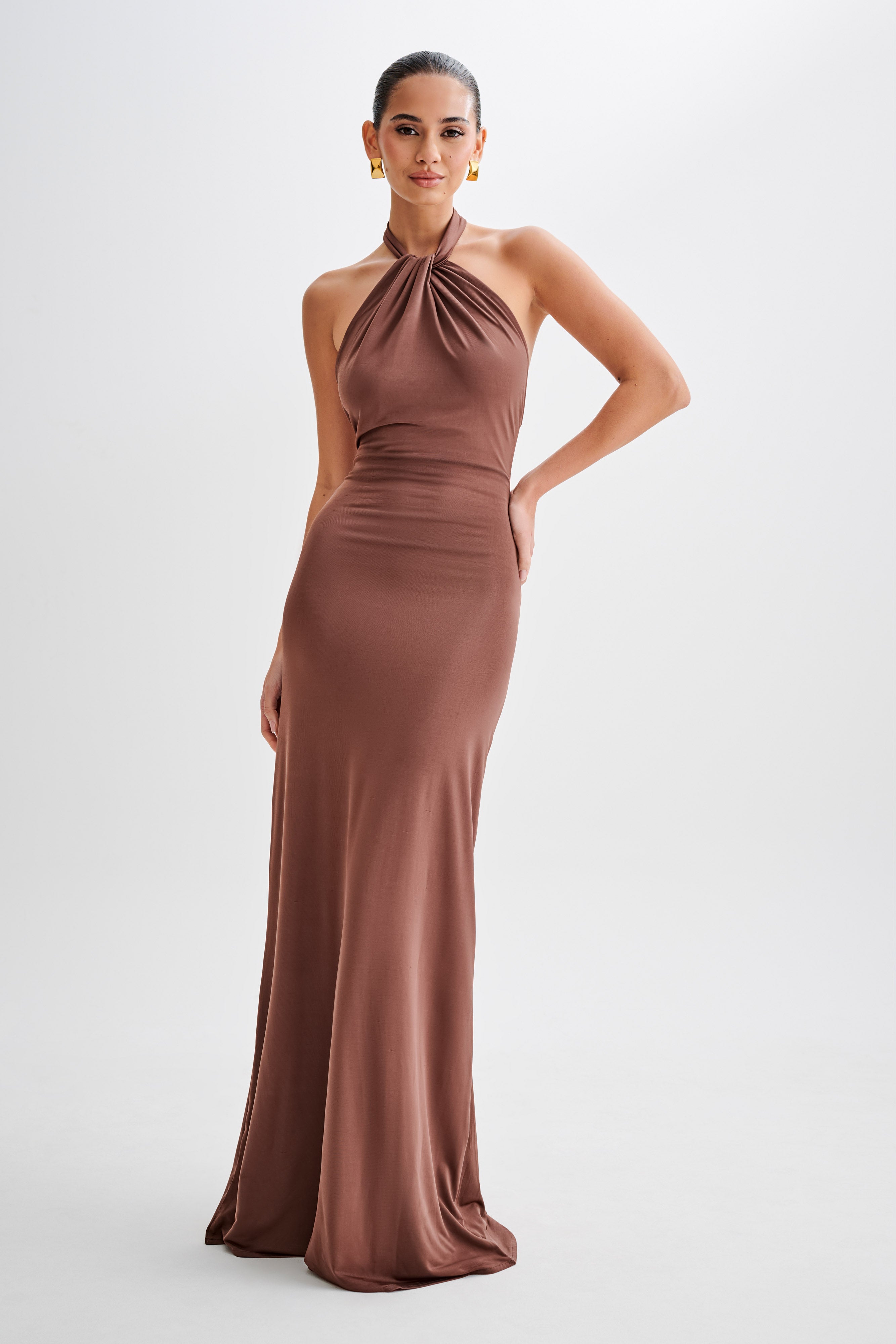 Vaelora Halter Maxi Dress