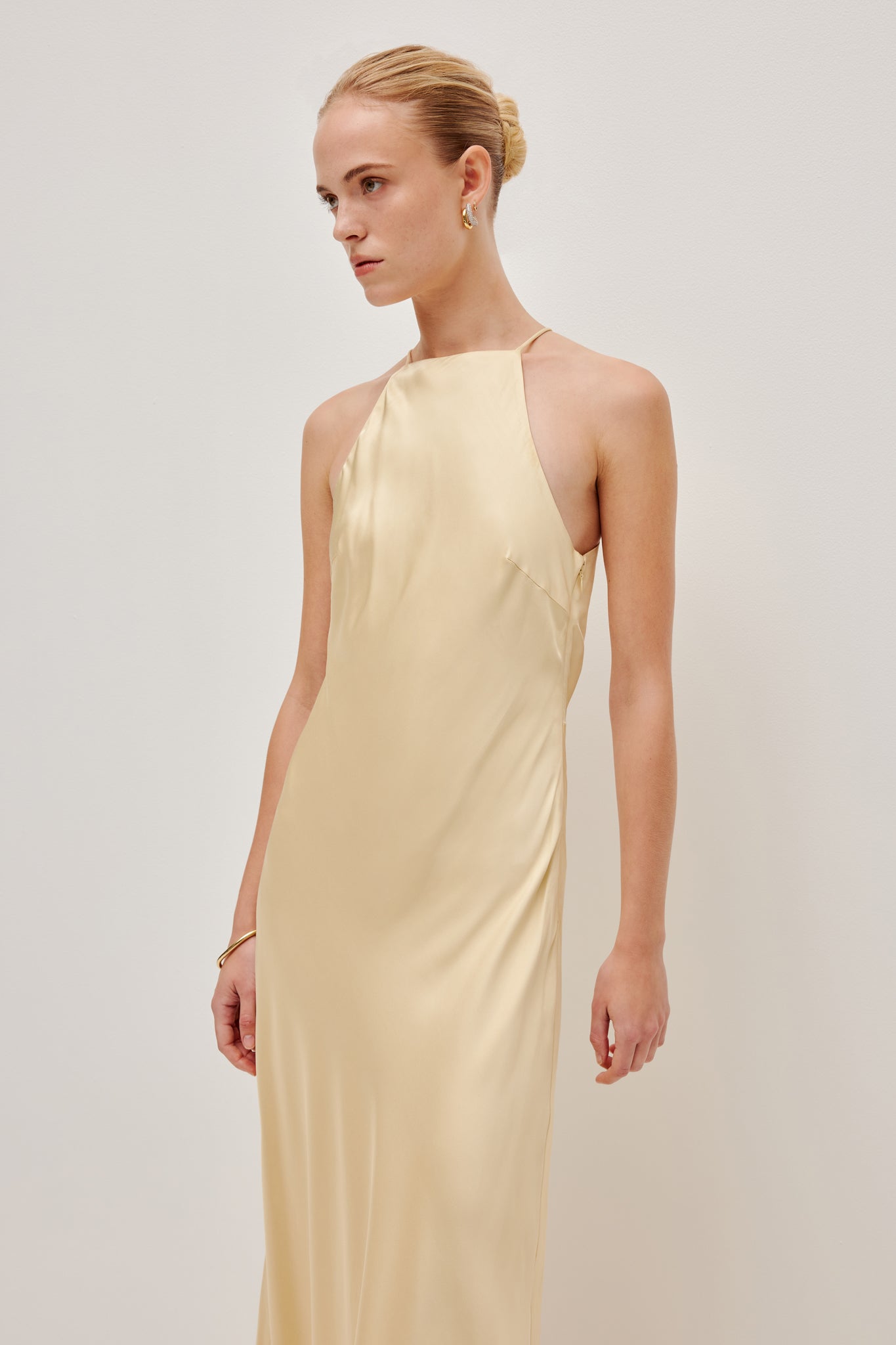Isadora Beaded Halter Maxi Dress