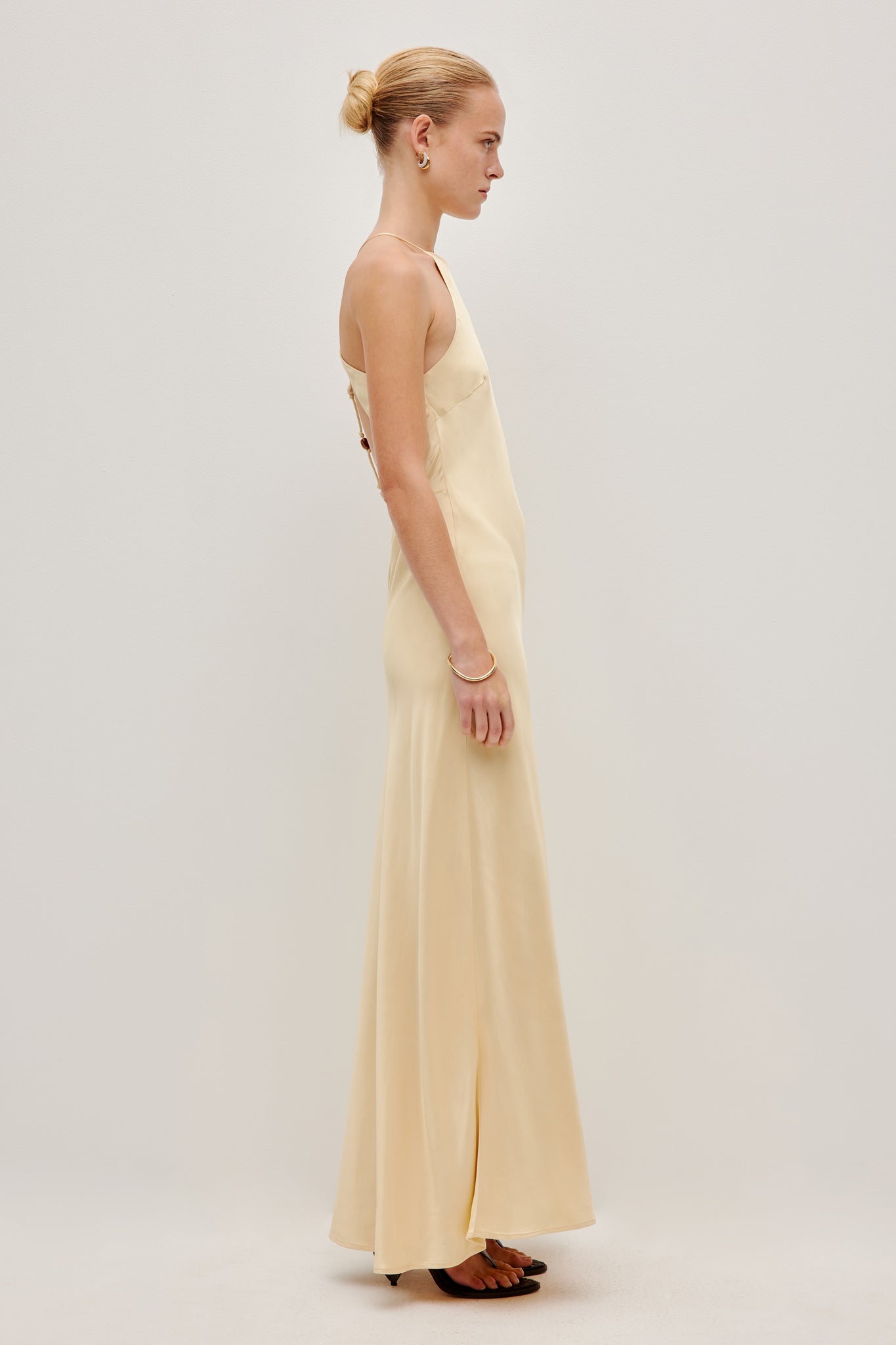 Isadora Beaded Halter Maxi Dress