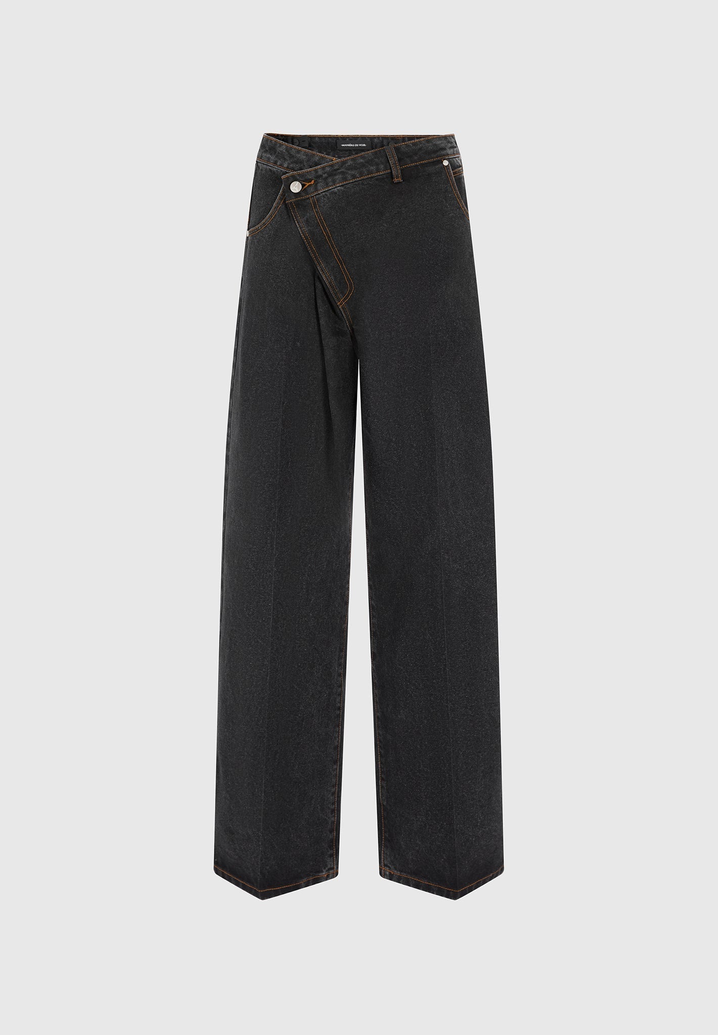 Ravien Wrap Waist Wide-Leg Denim