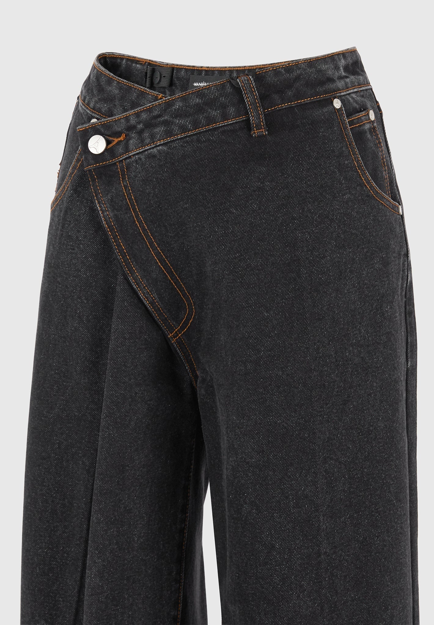 Ravien Wrap Waist Wide-Leg Denim
