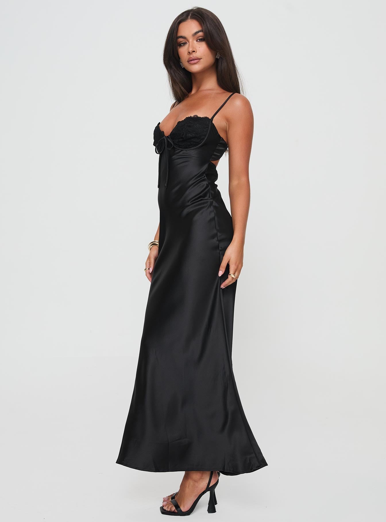 Fiora Satin Maxi Dress
