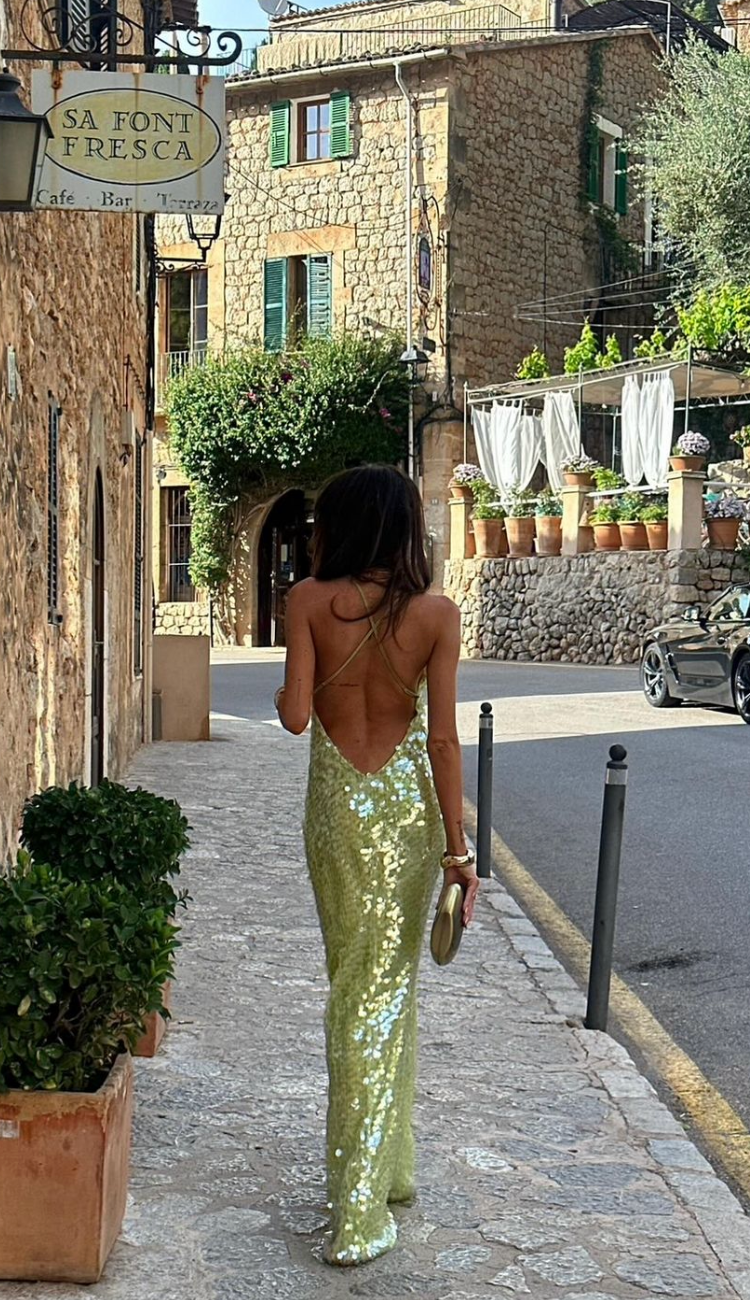 Maurelle Sequin Maxi Dress