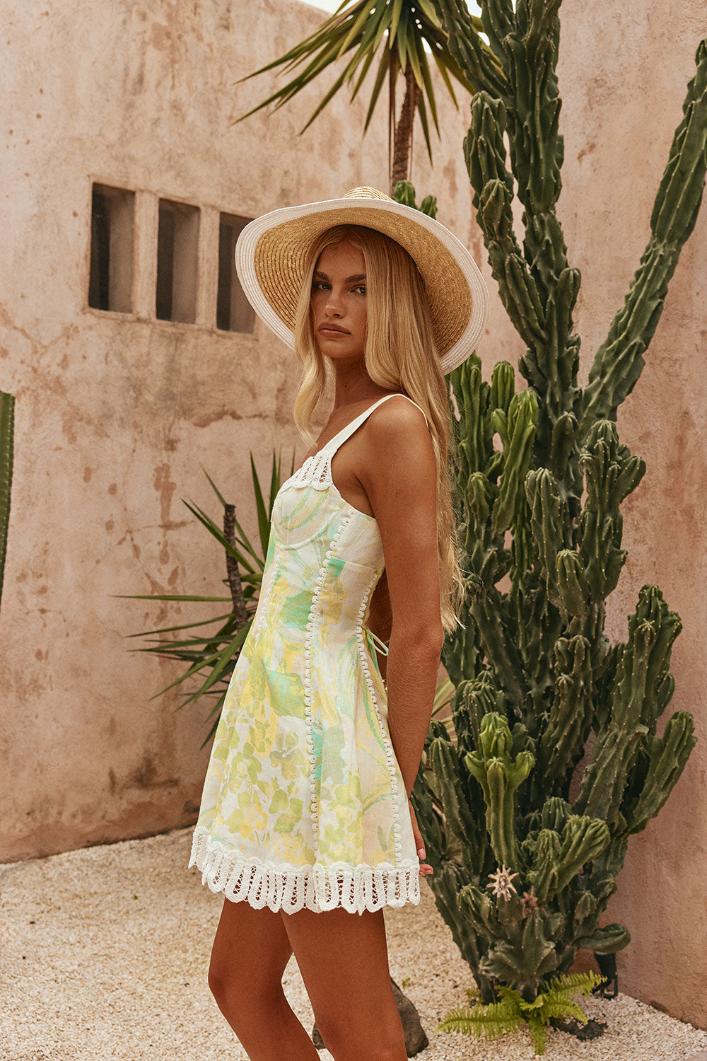 Orlisse Linen Mini Dress