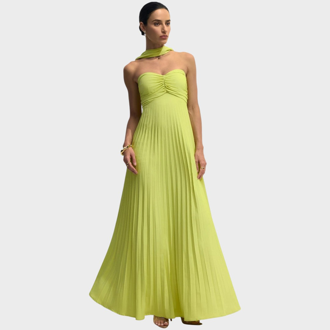Avenya Pleated Maxi Dress
