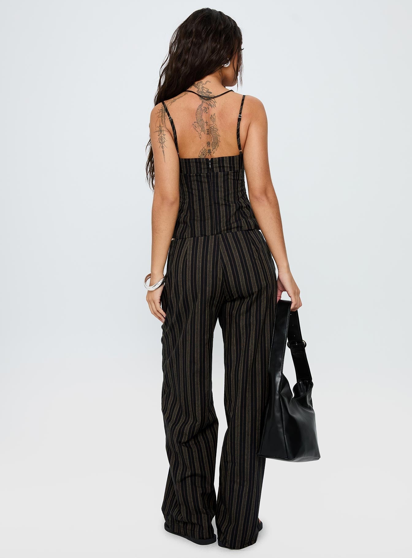 Sella Stripe Corset Set