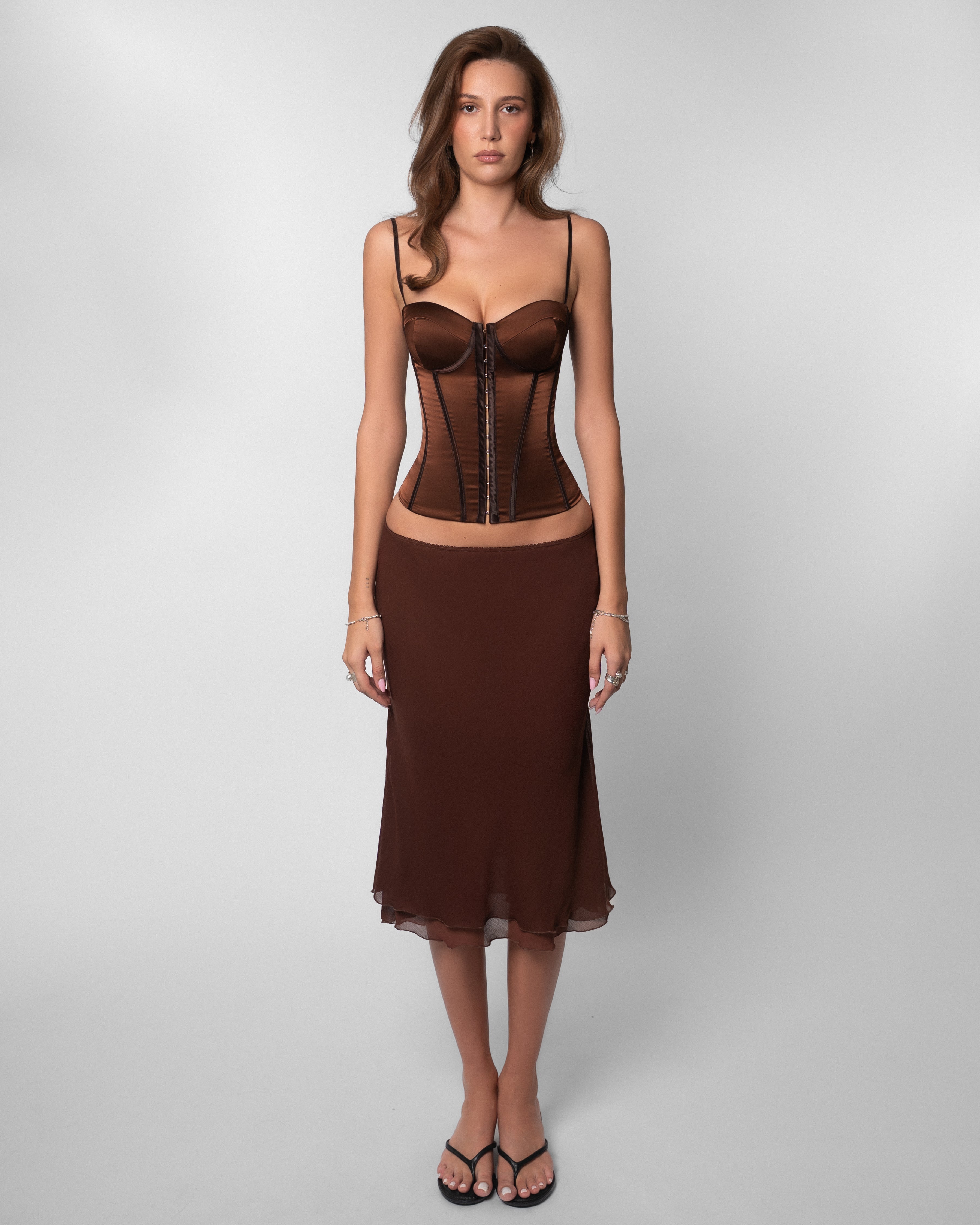 Naomi Layered Midi Skirt