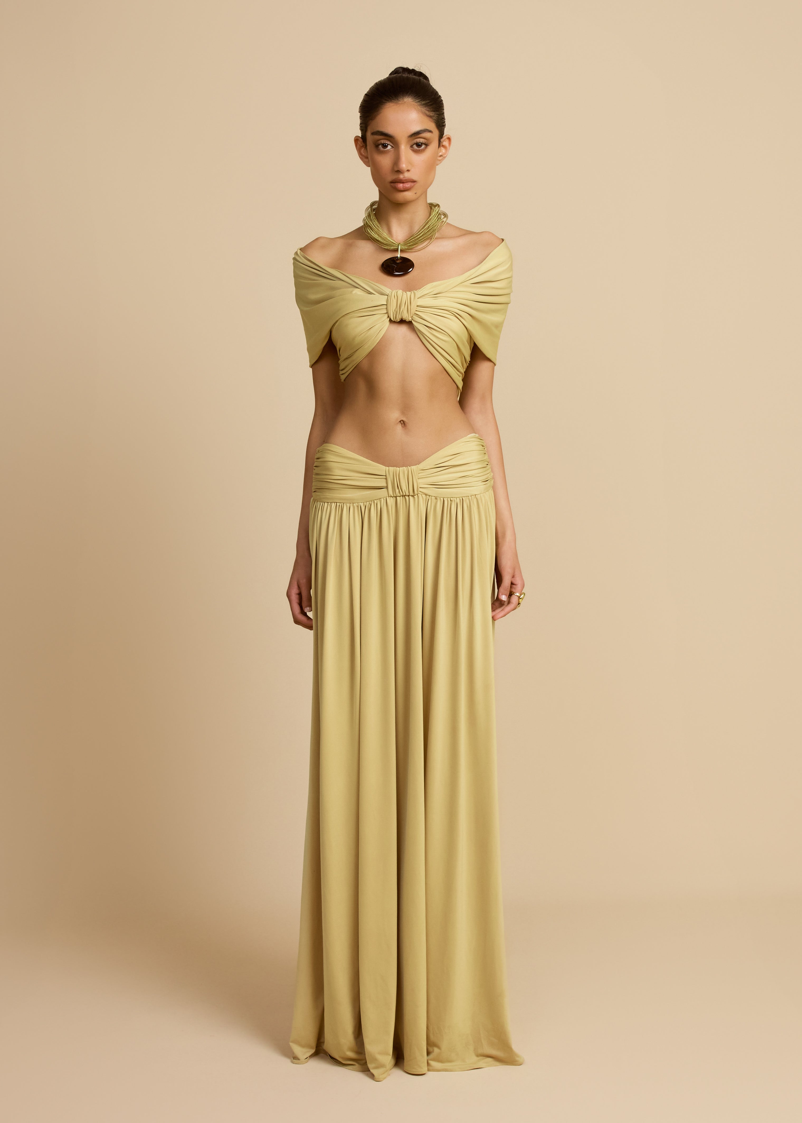 Alessia Ruched Maxi Skirt