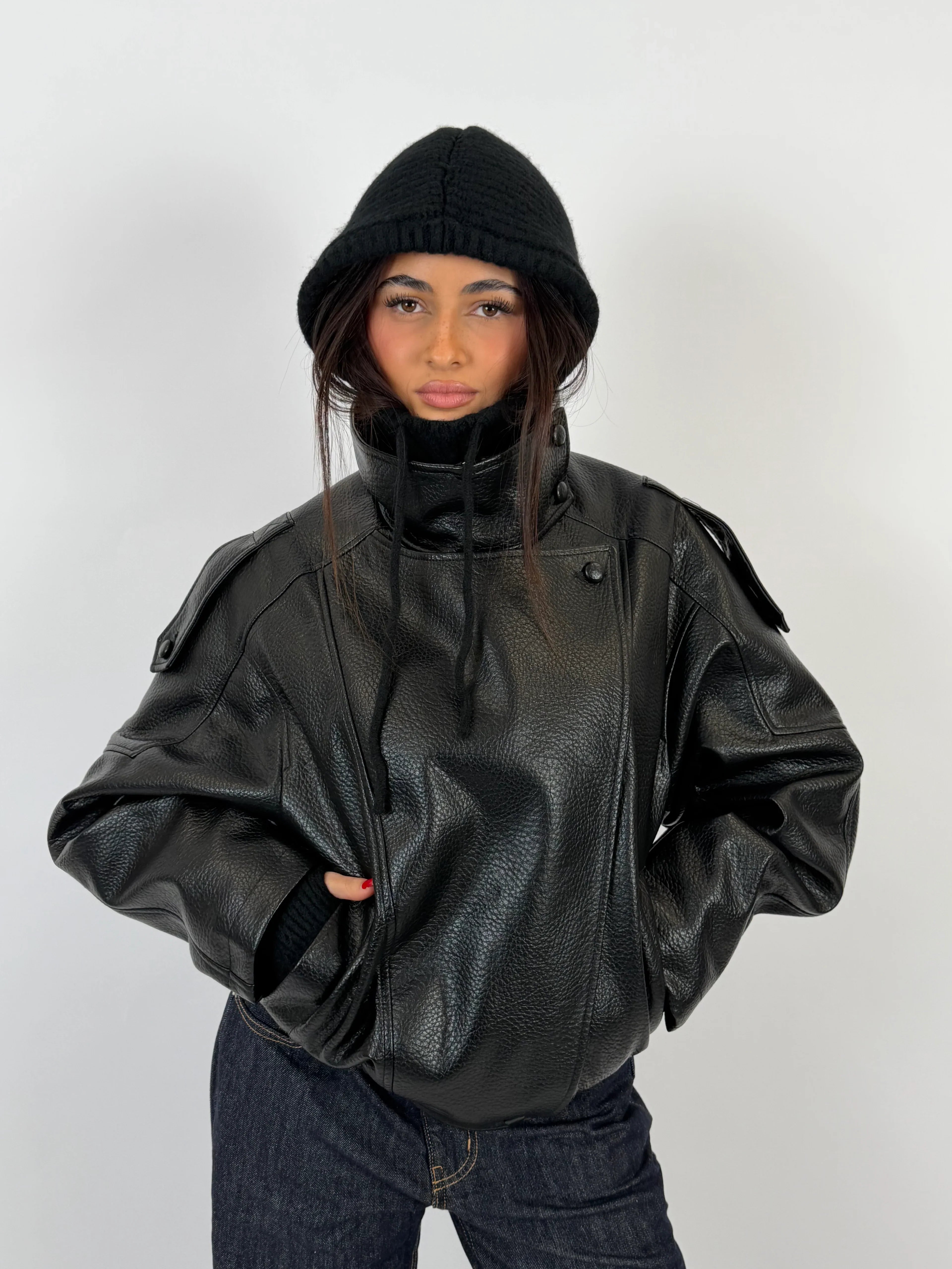 Laurent Leather-Look Jacket