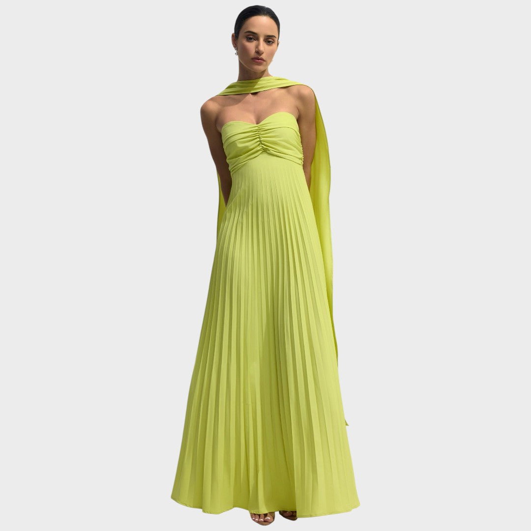 Avenya Pleated Maxi Dress