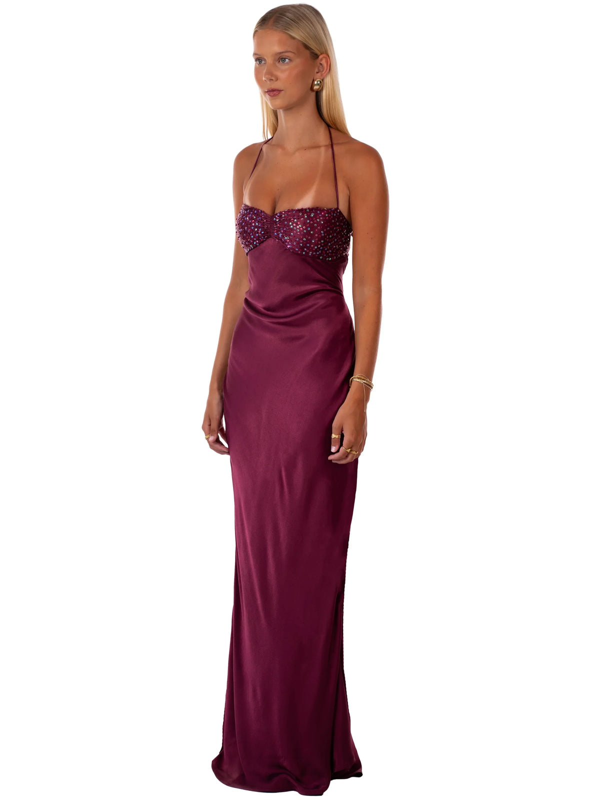 Sienna Halter Maxi Dress