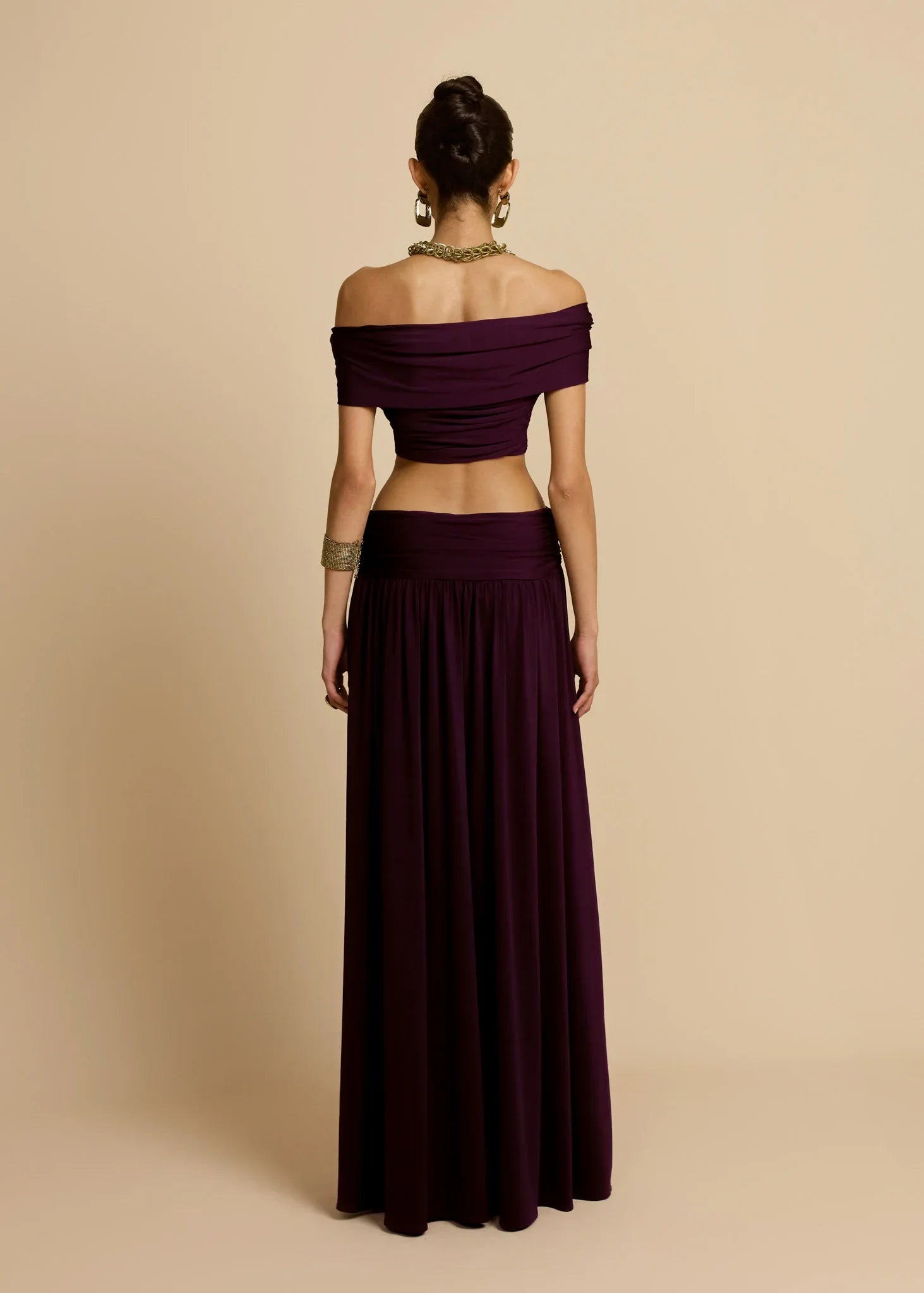 Alessia Ruched Maxi Skirt