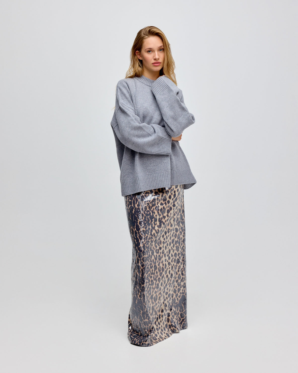 Alessa Sequin Maxi Skirt