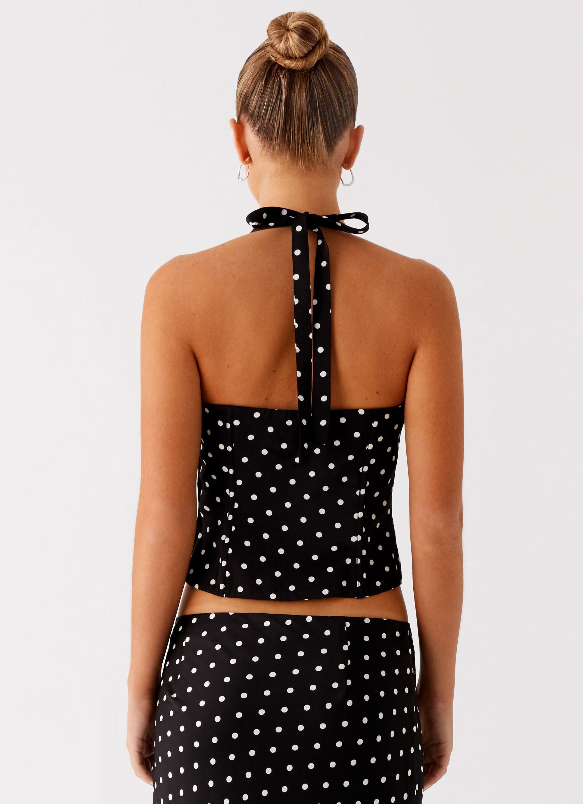 Breanna Polka Dot Corset Top