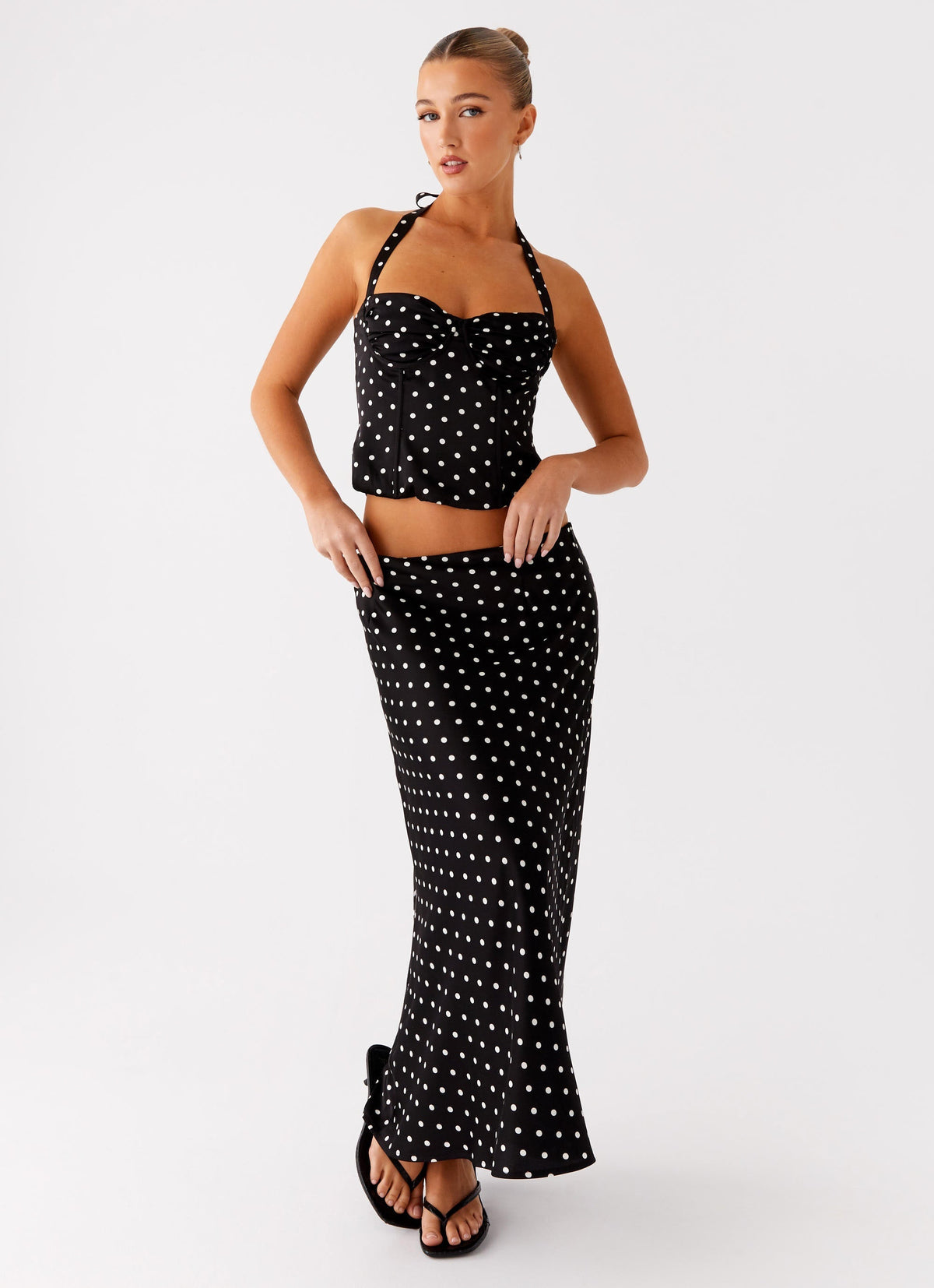 Breanna Polka Dot Corset Top