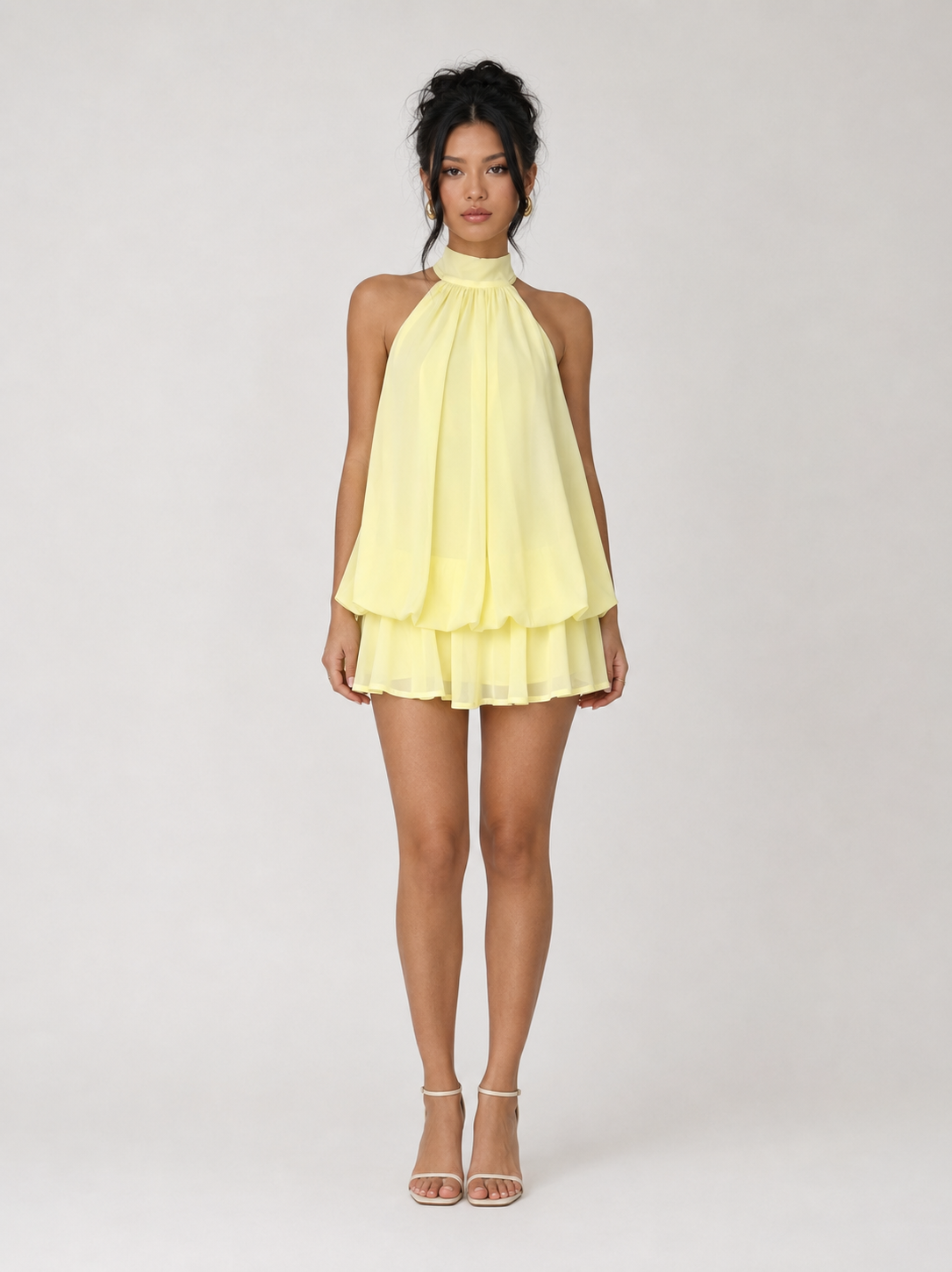 Alveria Chiffon Mini Dress