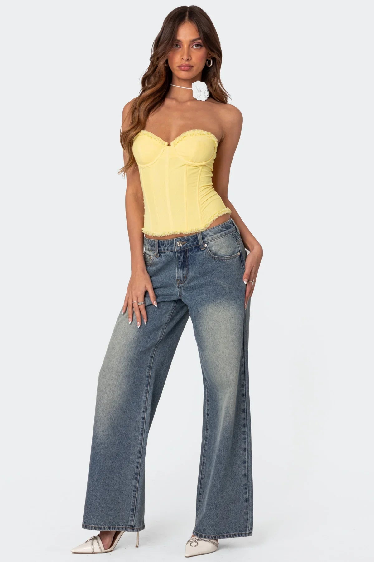 Mesh Corset Top
