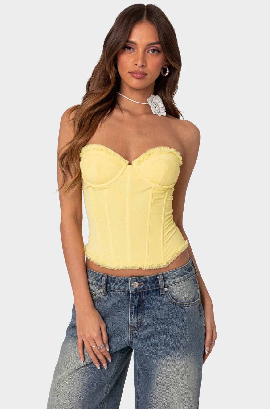 Mesh Corset Top
